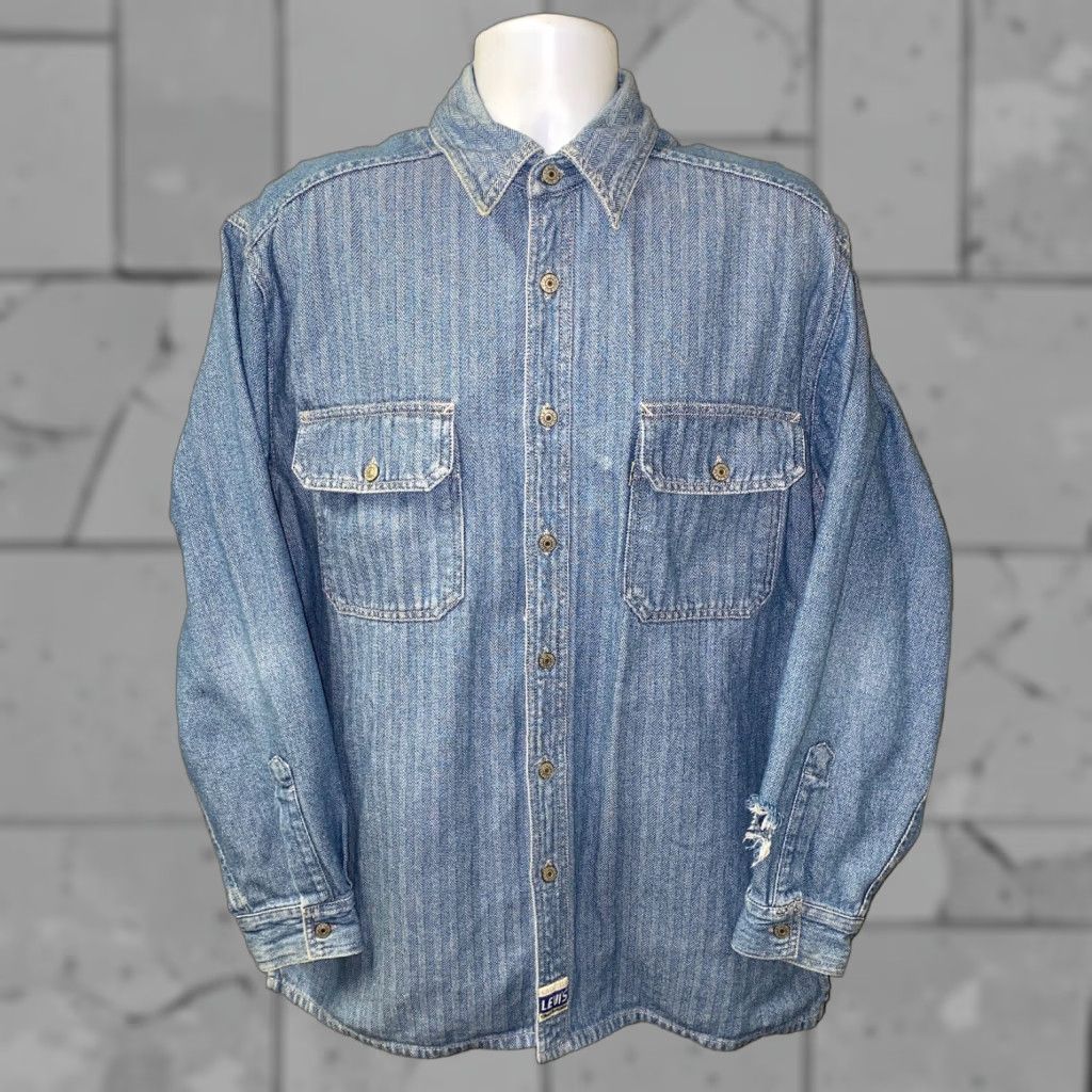 Levi's Levi's Men's Blue Cotton Long Sleeve Button-Up Shirt Size L Casual Formal Everyday Size US L / EU 52-54 / 3 - 1 Thumbnail