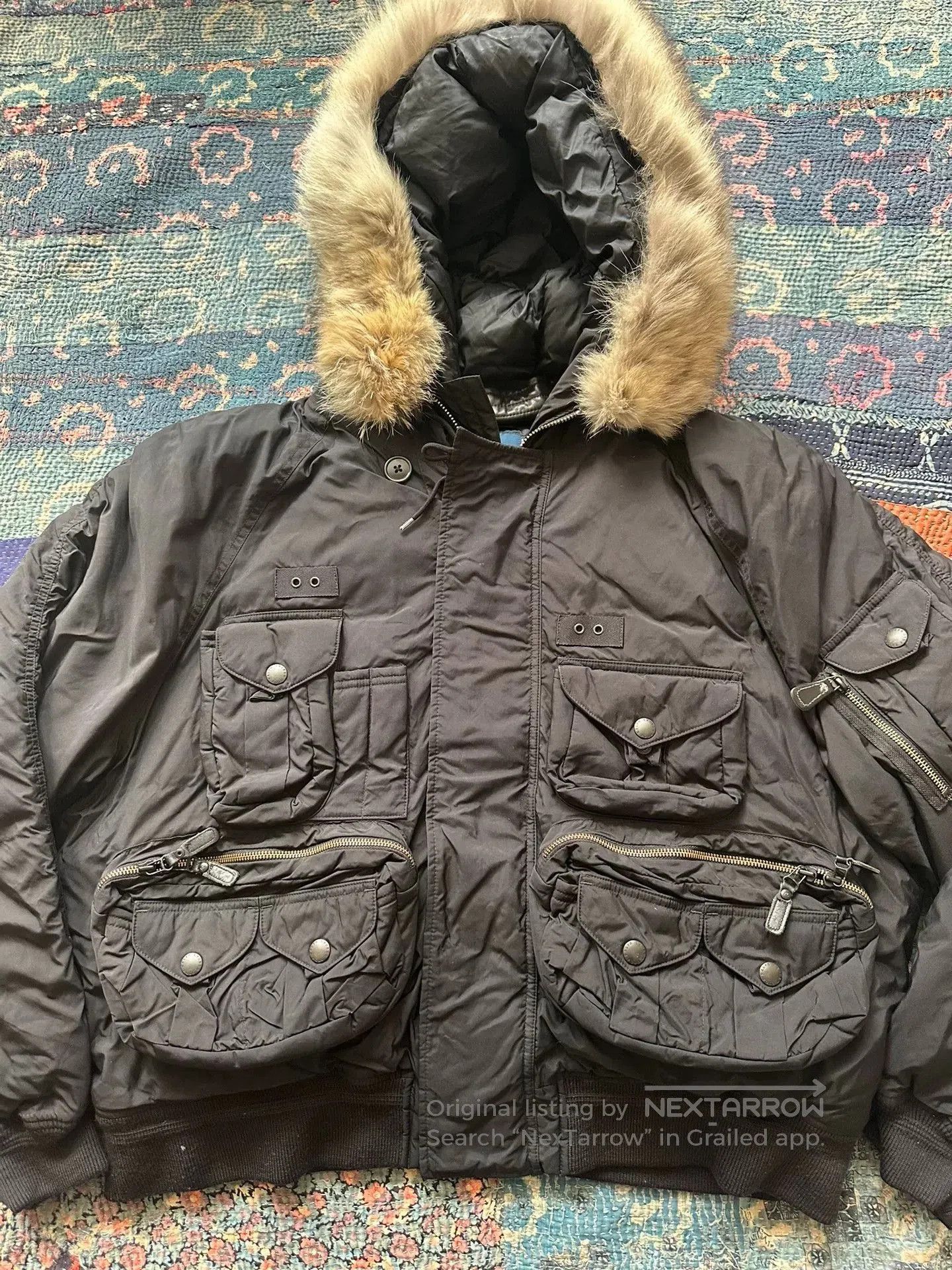 RRL Ralph Lauren ralph lauren black fur collar multi. Size US XL / EU 56 / 4 - 1 Thumbnail