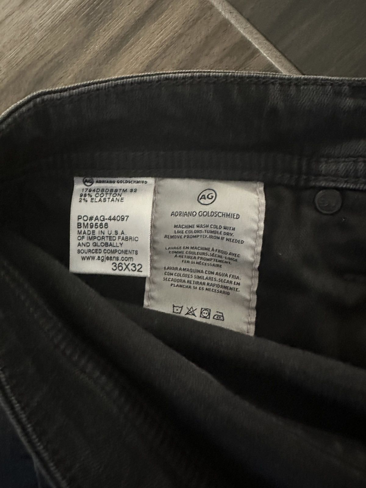 AG Adriano Goldschmied × Vintage Adriano Goldschmied Black Jeans Pants Mens Size US 36 / EU 52 - 6 Thumbnail