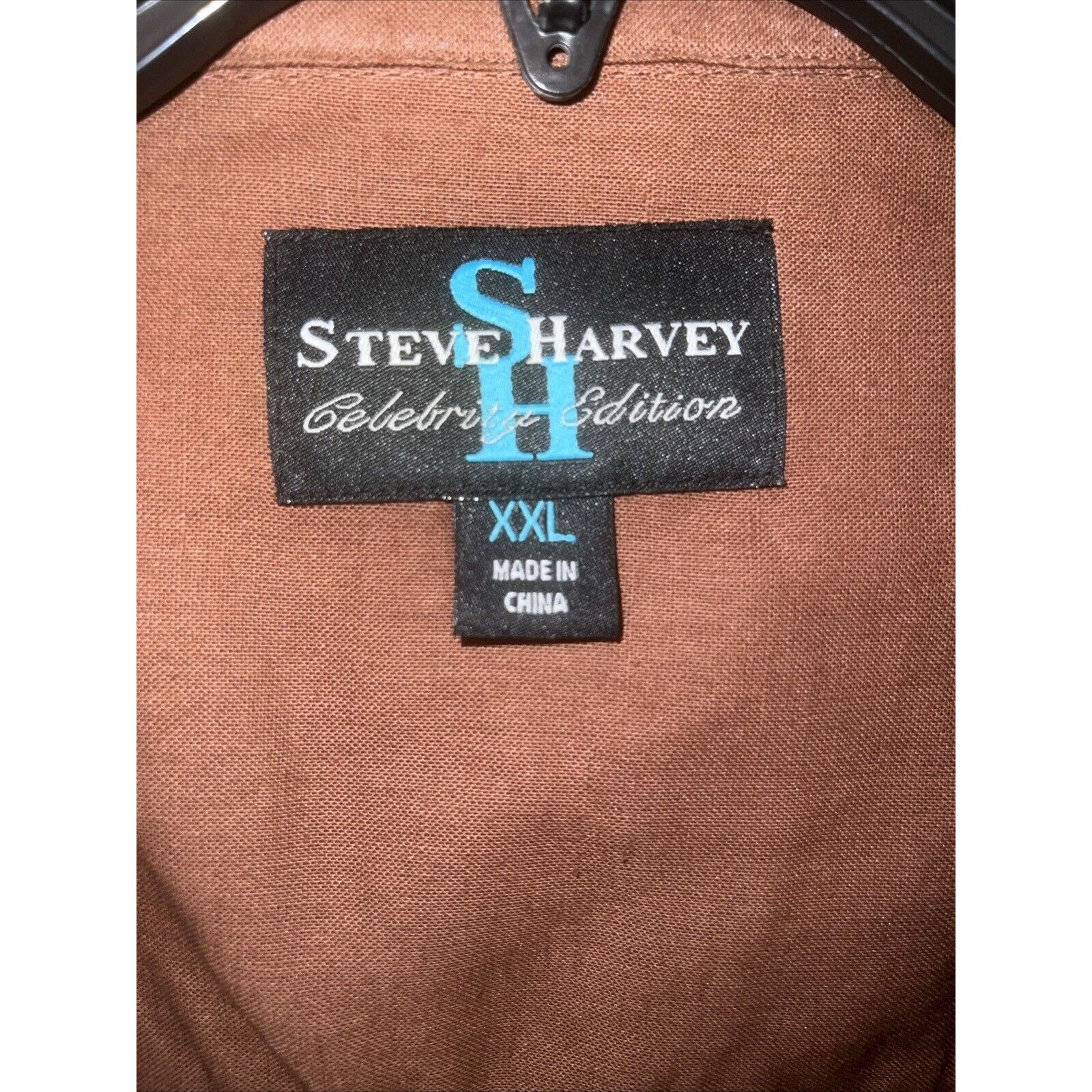 Other Steve Harvey Shirt Men’s 2XL Brown Short Sleeve Button Up Size US XXL / EU 58 / 5 - 3 Thumbnail