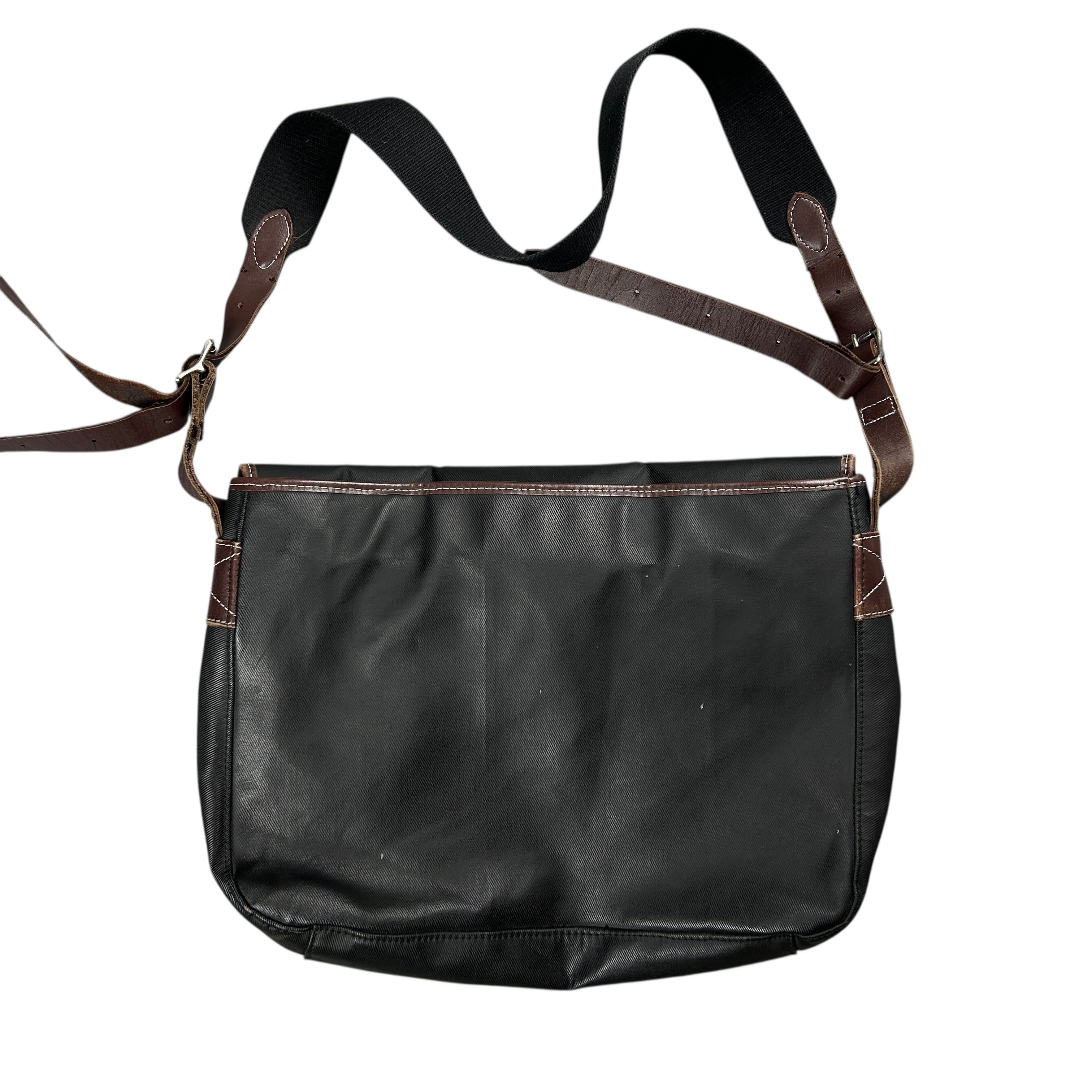 Fred Perry Fred Perry Waxed Cotton Black Shoulder Bag Men's Button Size ONE SIZE - 2 Thumbnail