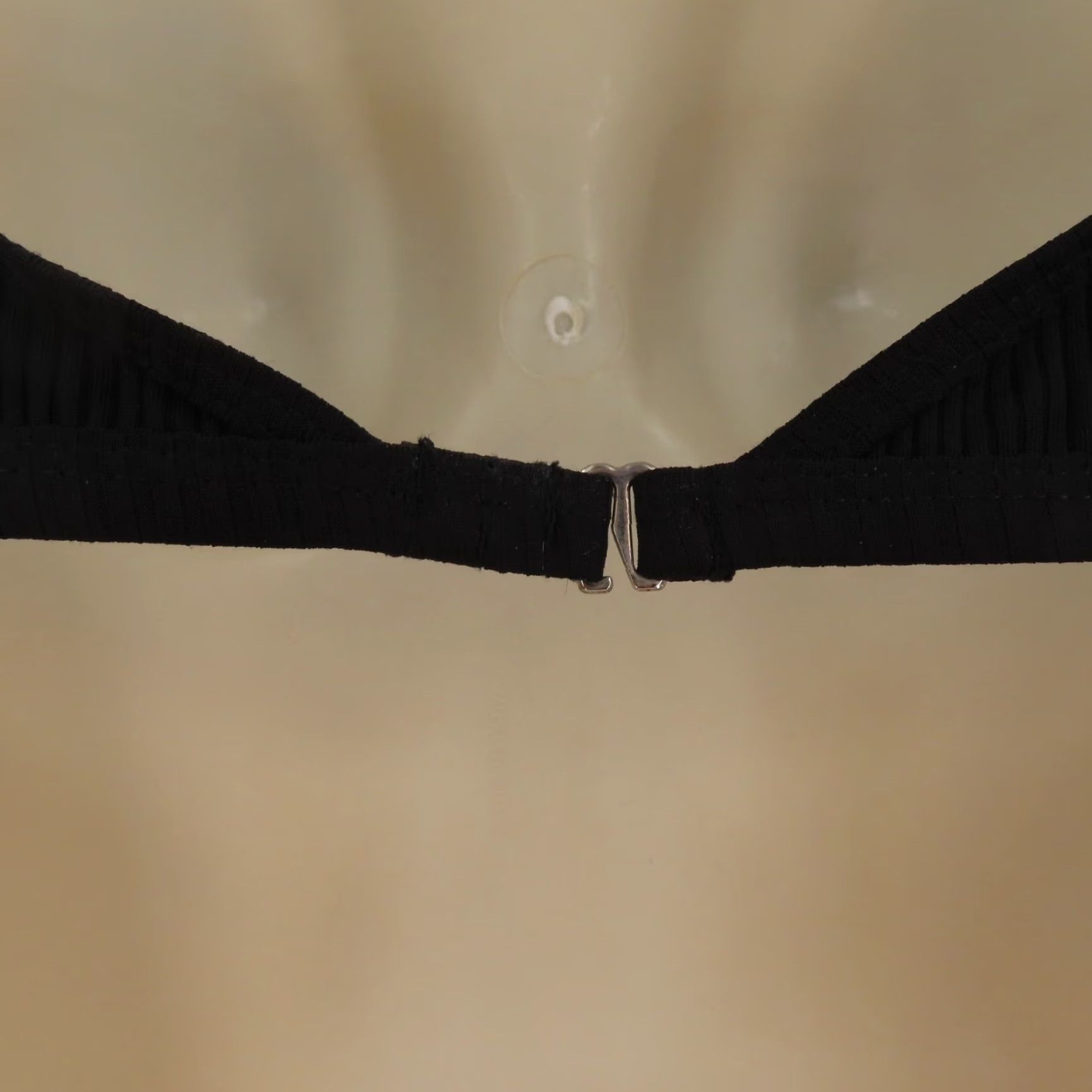 Vintage Sommer Ray Top Bikini Top L Black Solid Padded Wireless Women Swimsuit Shirt/Top Size L / US 10 / IT 46 - 6 Thumbnail