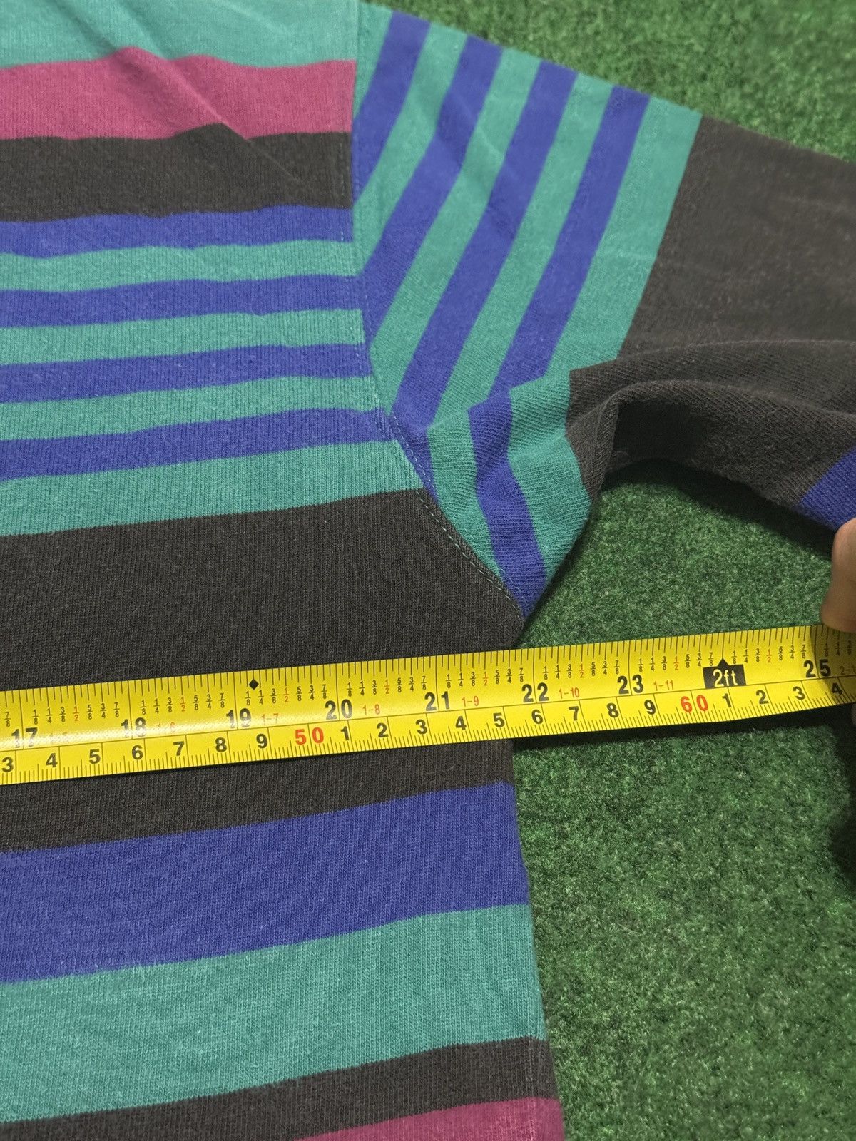 Eddie Bauer Eddie Bauer Stripped 90s Long Sleeve Turtle Neck T Shirt Size US L / EU 52-54 / 3 - 4 Thumbnail