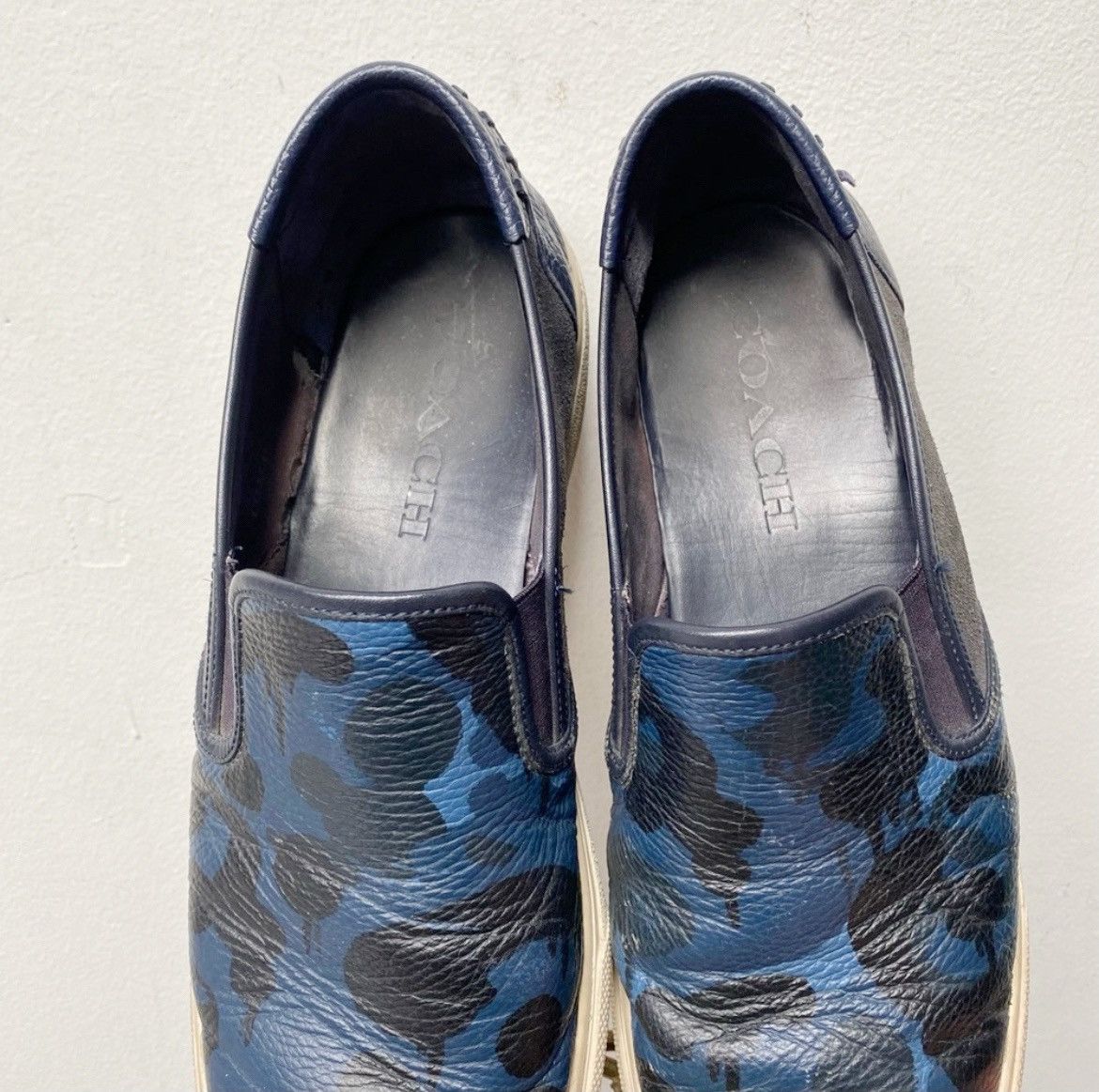Coach Coach Leather Camo Slip On Sneakers 11.5 wide Size US 11.5 / EU 44-45 - 7 Thumbnail