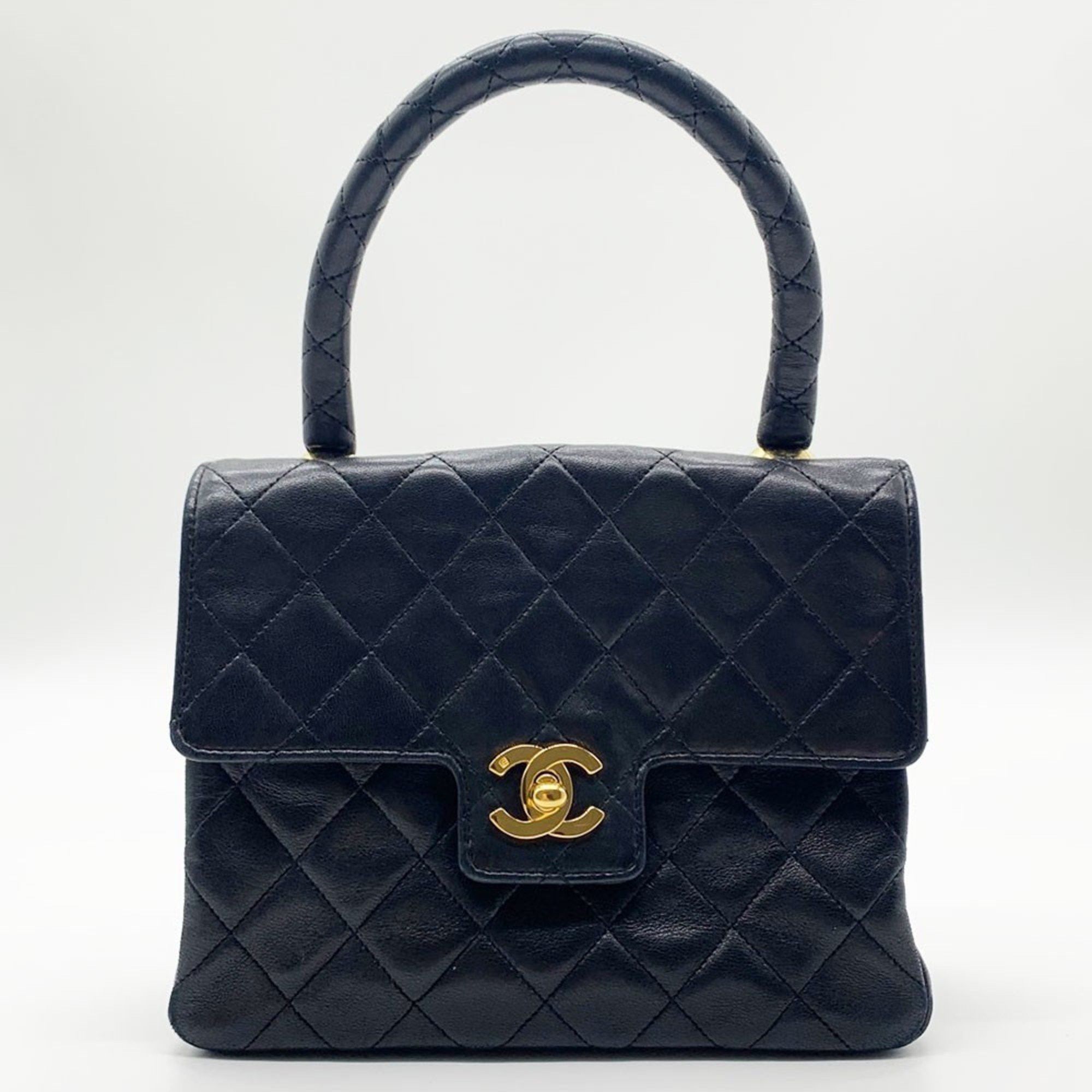 Chanel Chanel Bag Matelasse Handbag Black Turn Lock Coco Mark CHANEL Size ONE SIZE - 1 Thumbnail