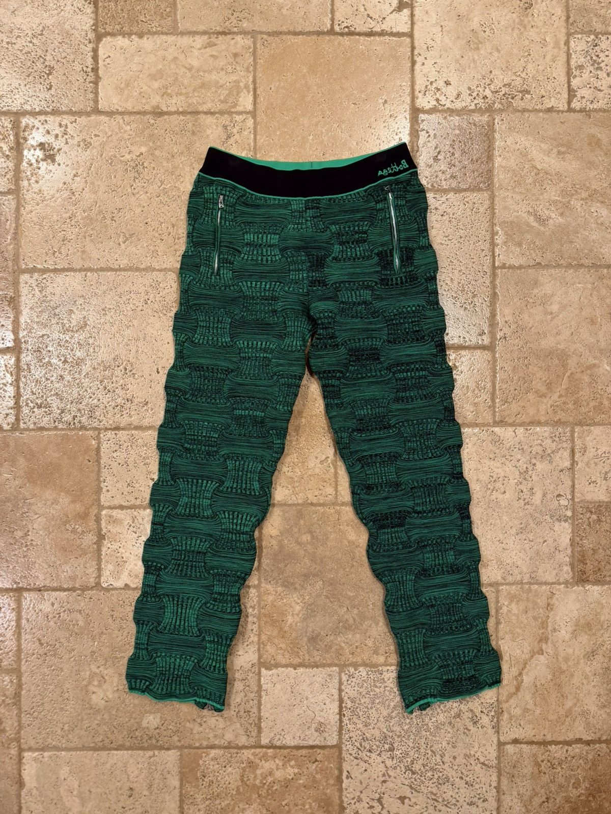 Bottega Veneta Bottega Veneta Intreciatto Mouline Weave Knit Track Pants Size US 32 / EU 48 - 1 Thumbnail