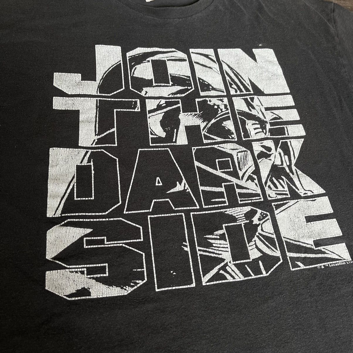 Star Wars × Vintage Vintage Y2K Star Wars Join the Dark Side Darth Vader T Shirt Size US XL / EU 56 / 4 - 4 Thumbnail