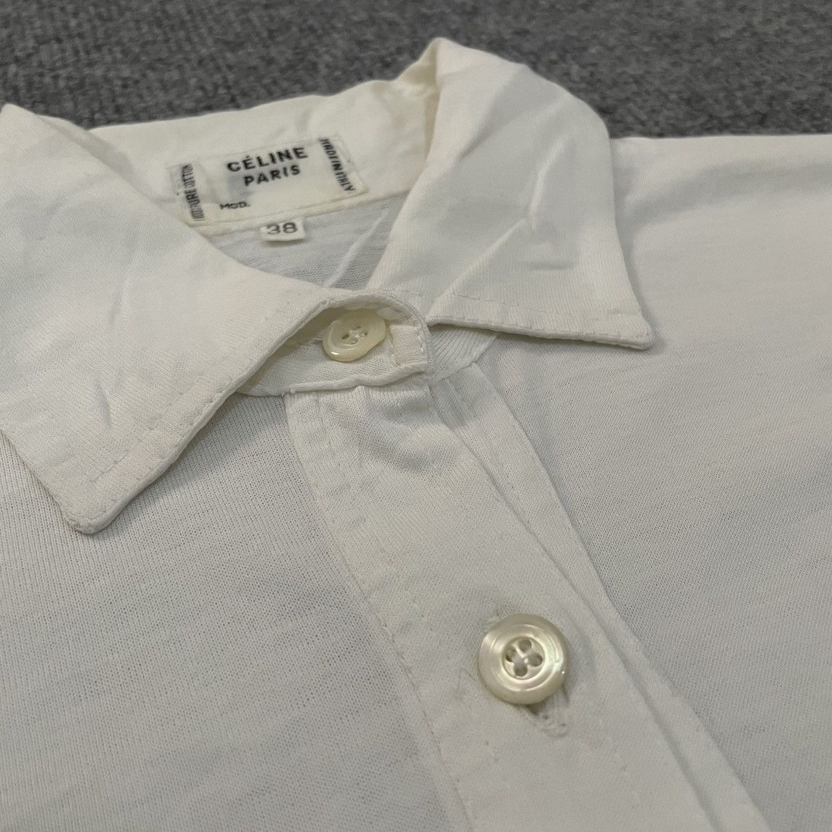 Celine Celine Paris Button Up Shirt Size XS / US 0-2 / IT 36-38 - 6 Thumbnail