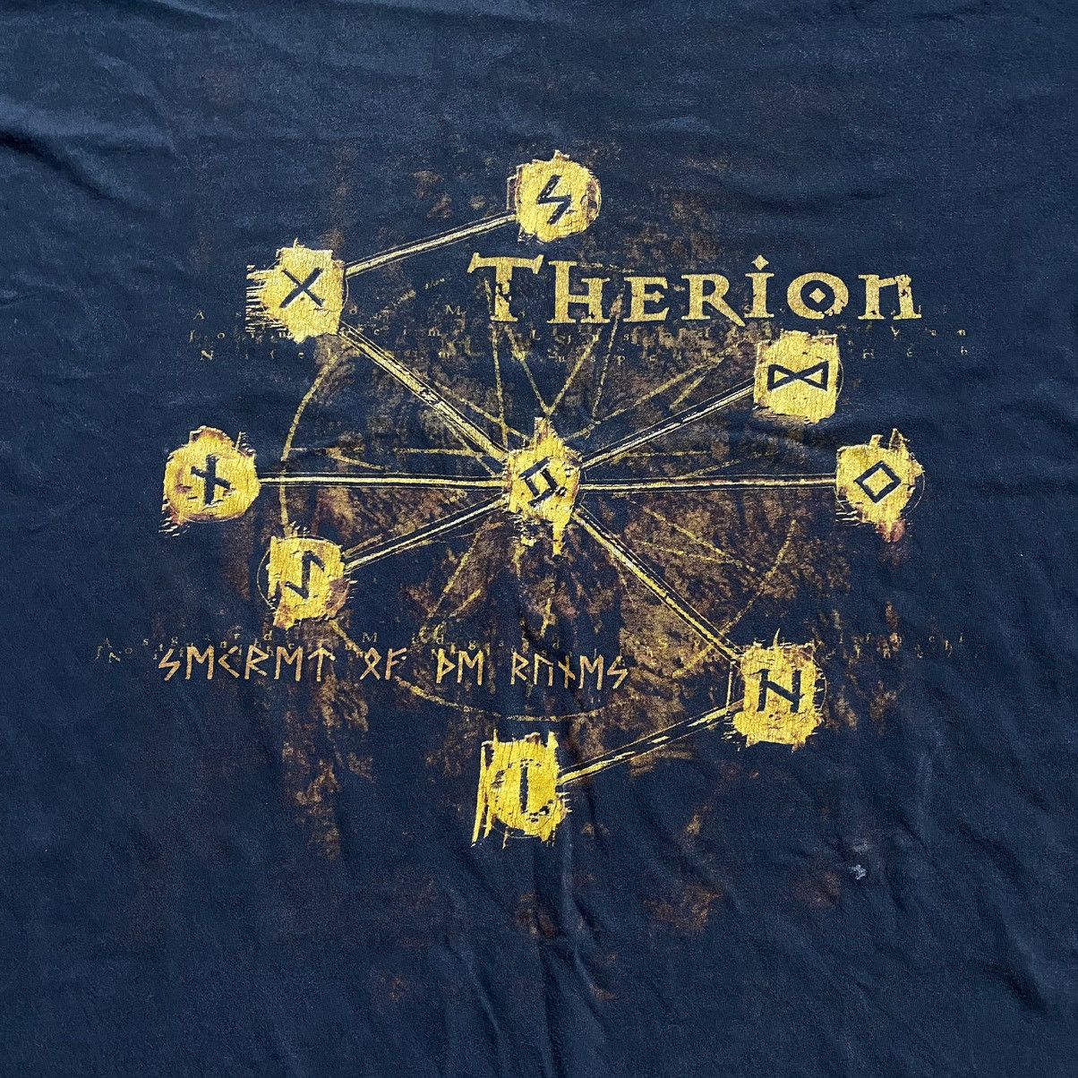 Band Tees VINTAGE THERION METAL BAND 90s FADED T SHIRT Size US XL / EU 56 / 4 - 3 Thumbnail