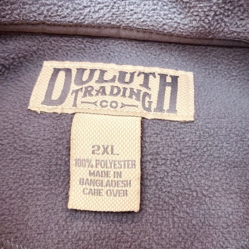 Vintage Duluth Trading Mens Fleece Vest 2XL Gray Front Zip Pockets 41024 Full Zip 8085 Size US XXL / EU 58 / 5 - 3 Thumbnail