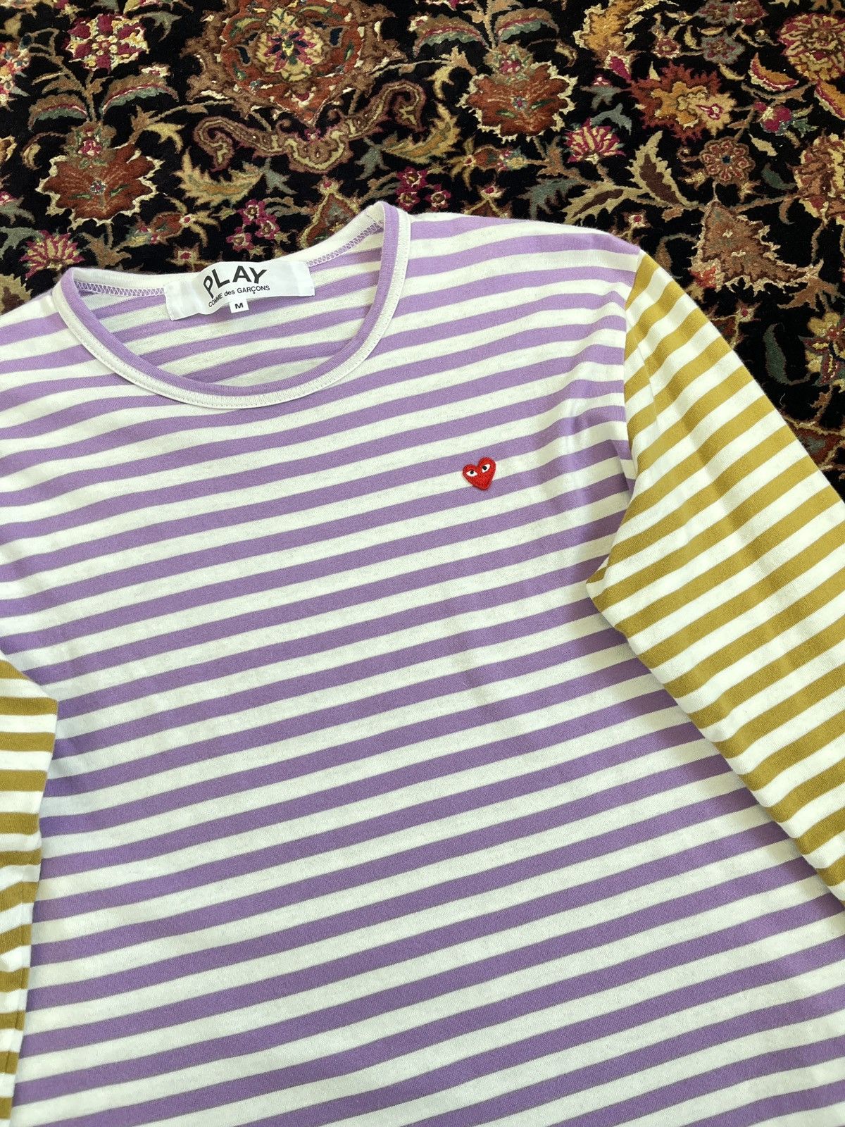 CDG by Comme des Garcons Comme des Garcons Play striped long sleeve t-shirt tee Size US M / EU 48-50 / 2 - 2 Thumbnail