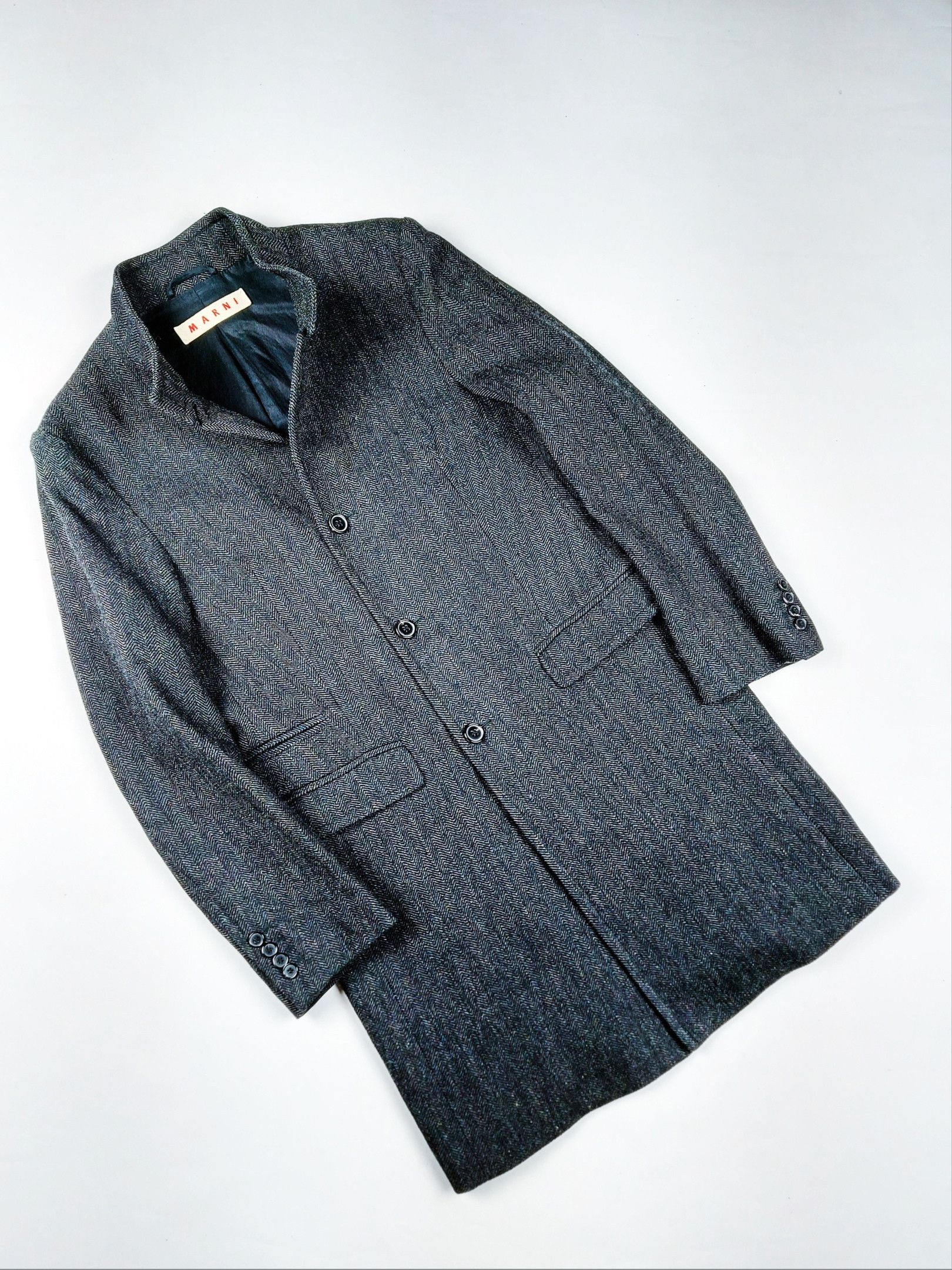 Marni Marni Wool Tweed Coat Size US S / EU 44-46 / 1 - 5 Thumbnail