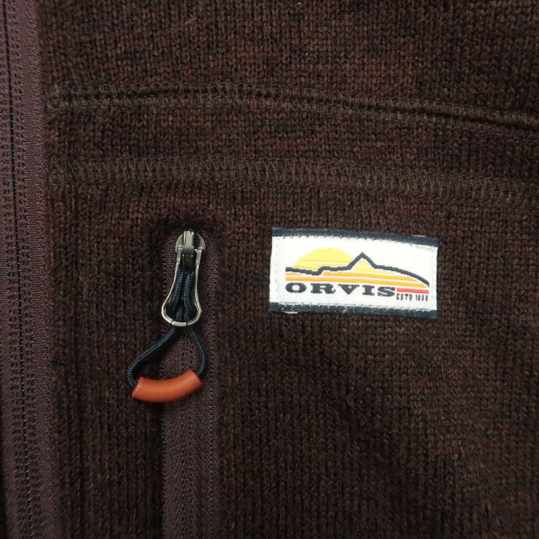Orvis Orvis Vest Mens Medium Brown Fleece Full Zip Pockets Hiking Travel Casual Workwear"} Size US M / EU 48-50 / 2 - 4 Thumbnail