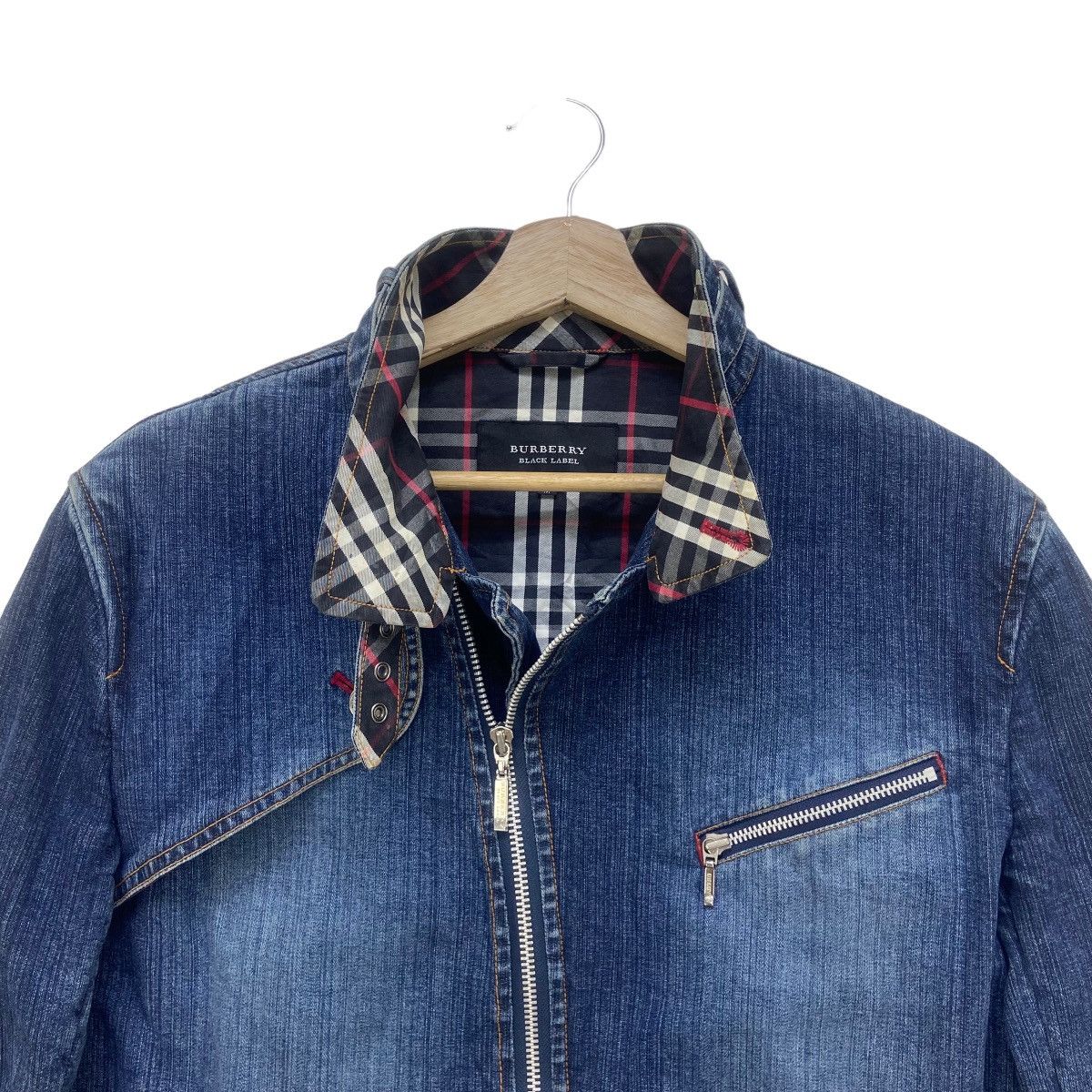 Burberry Burberry Black Label Denim Biker Jacket Size US S / EU 44-46 / 1 - 5 Thumbnail