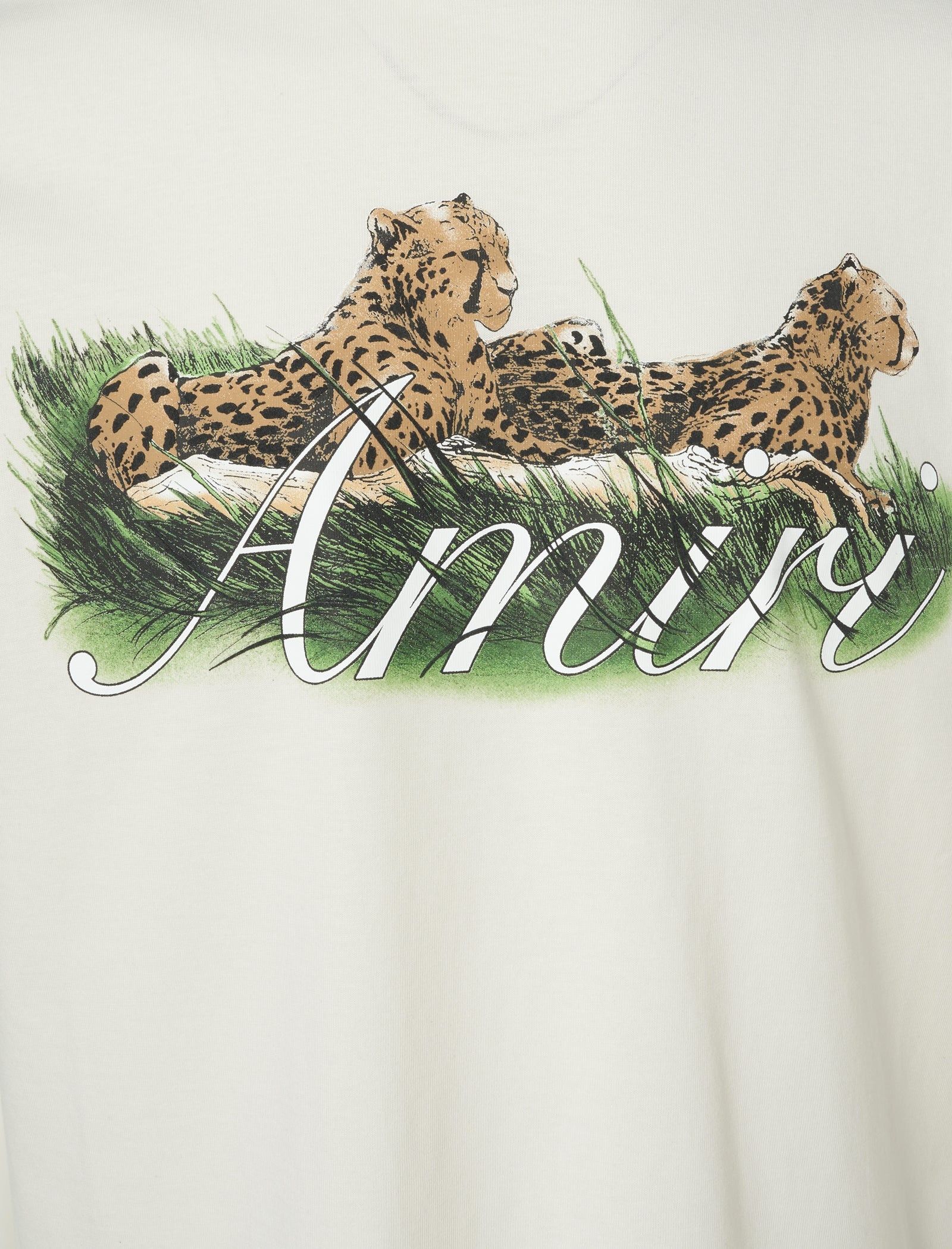 Amiri o1gr1nt0426 Cheetah Logo T-Shirt in Alabaster Size US M / EU 48-50 / 2 - 2 Thumbnail