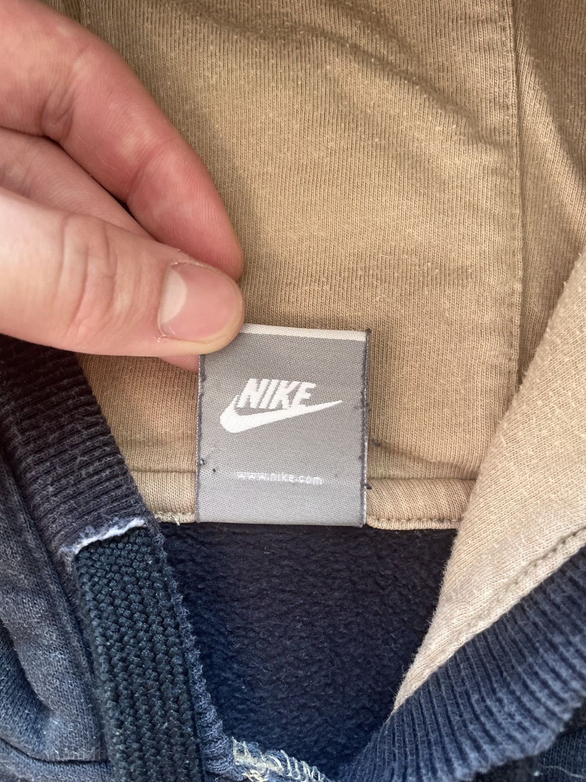Nike × Vintage 00s Nike Vintage Hoodie Streetwear Big Logo Swoosh Rare Size US M / EU 48-50 / 2 - 10 Thumbnail