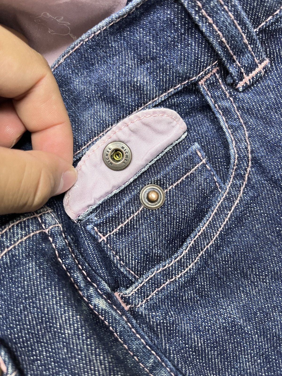Hysteric Glamour × If Six Was Nine × Vintage Natsuki by Kitamura Vintage Flare Raw Denim Size 29" - 12 Thumbnail