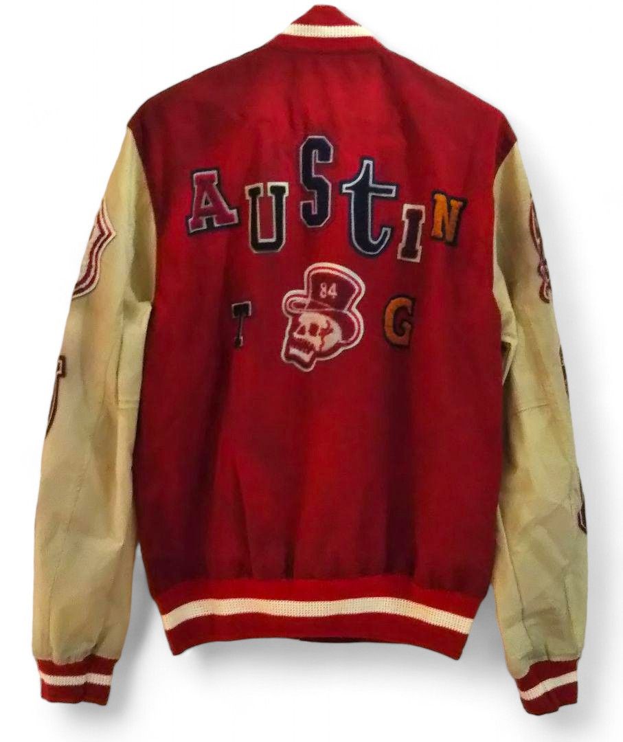 Hysteric Glamour Hysteric Glamour - M Patched Vintage College Leather Jacket Size ONE SIZE - 4 Thumbnail