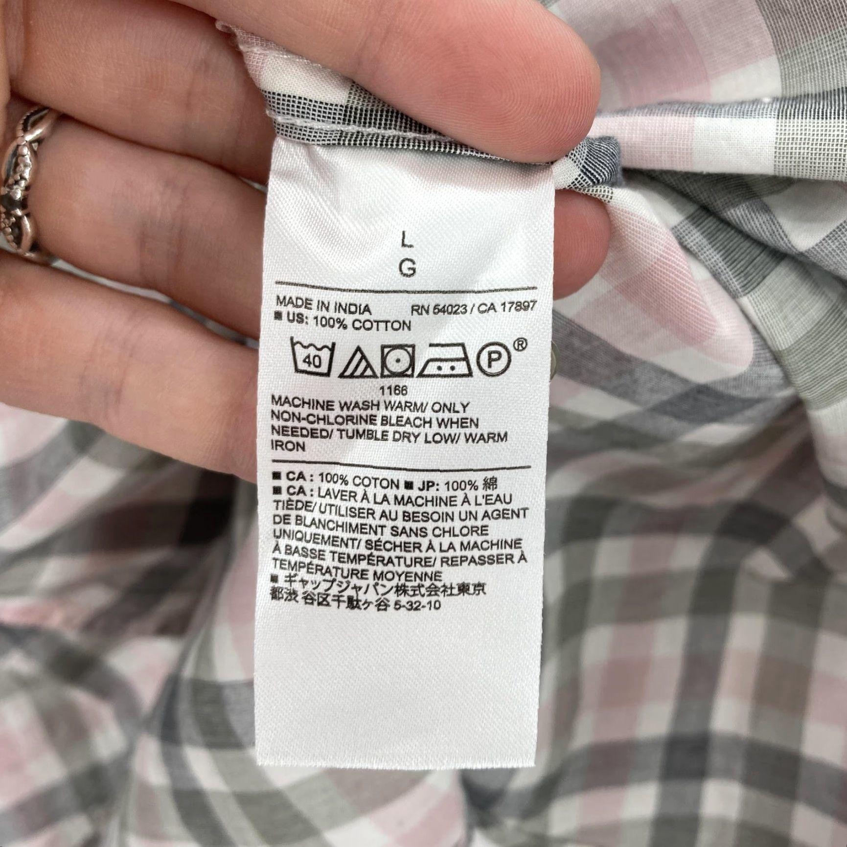 Banana Republic Banana Republic Shirt Mens Large Pink Plaid Button-Up Casual Slim Fit Long Sleeve Untucked Button-Down Collar Men’s Size US L / EU 52-54 / 3 - 6 Thumbnail