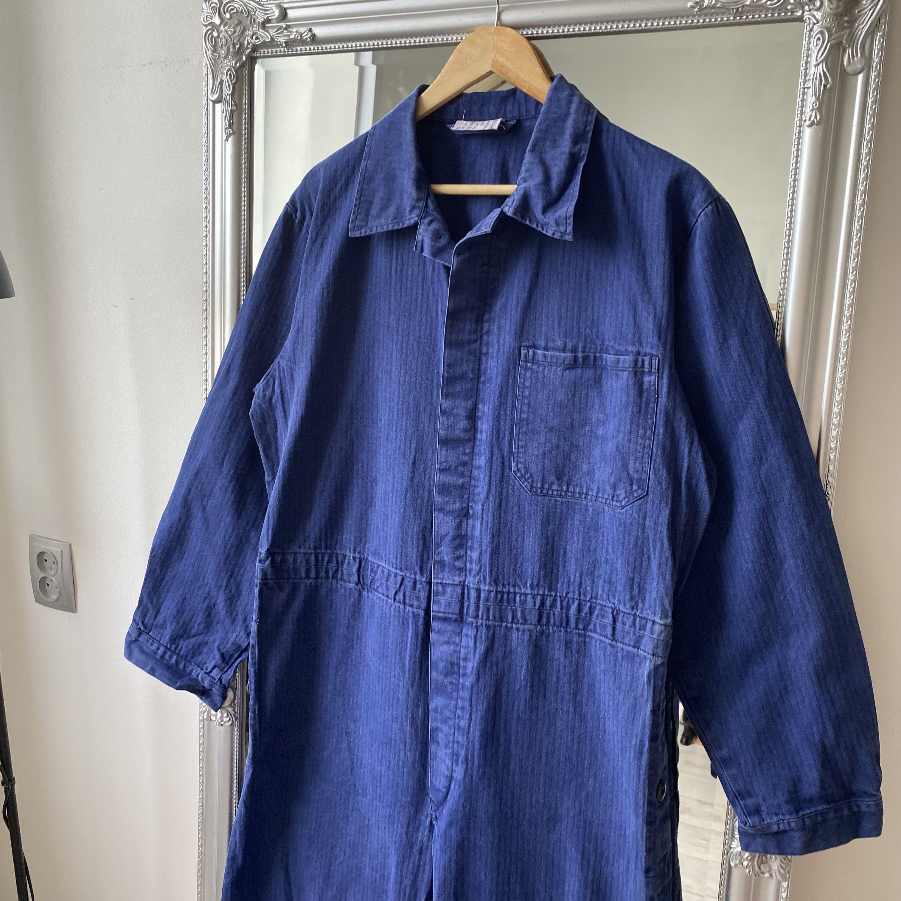 Le Laboureur ⚙️ Vintage Faded French work Coverall Sanfor jumpsuit Size US 32 / EU 48 - 2 Thumbnail