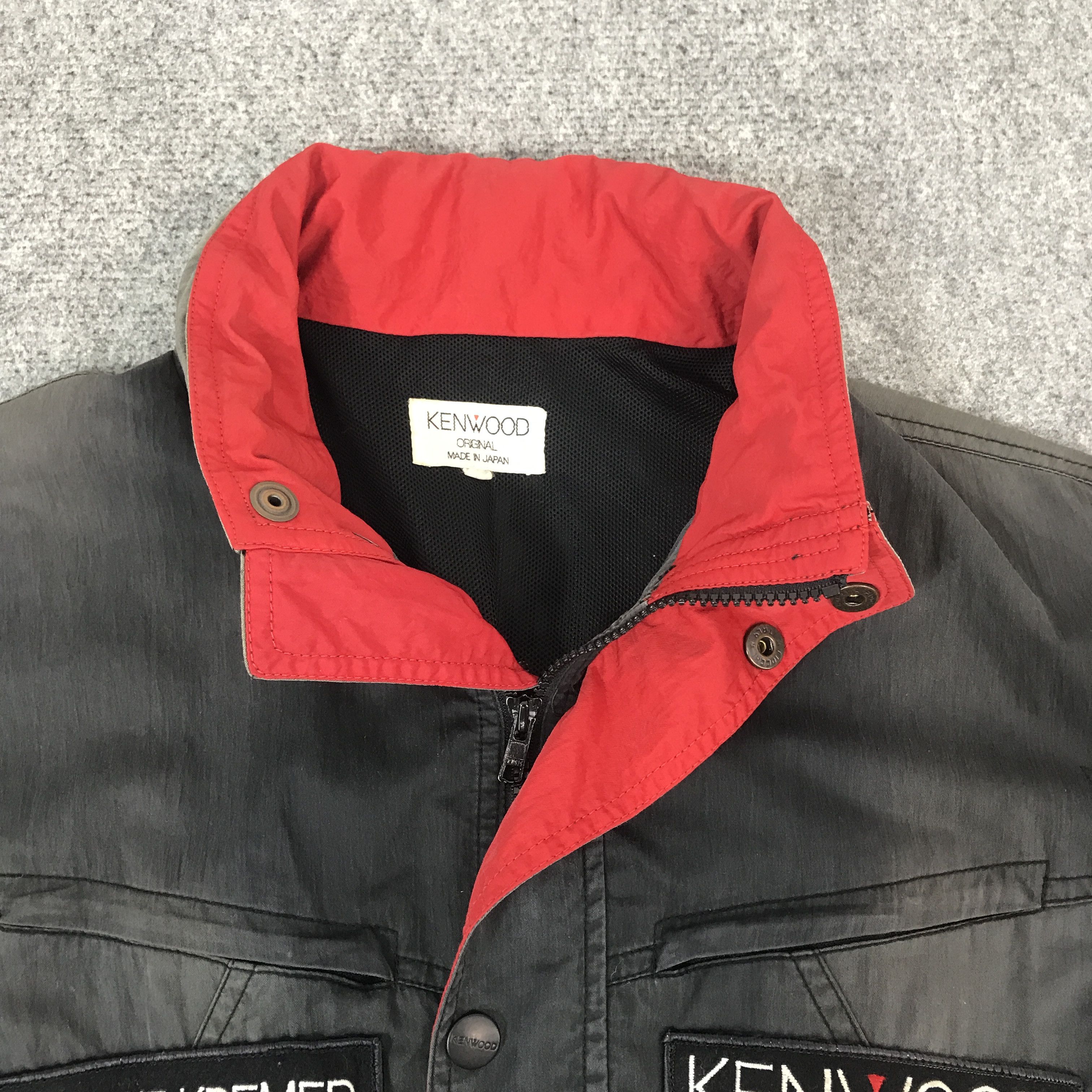Japanese Brand Vintage Kenwood x Porche Racing black faded jacket K69B12 Size US L / EU 52-54 / 3 - 5 Thumbnail