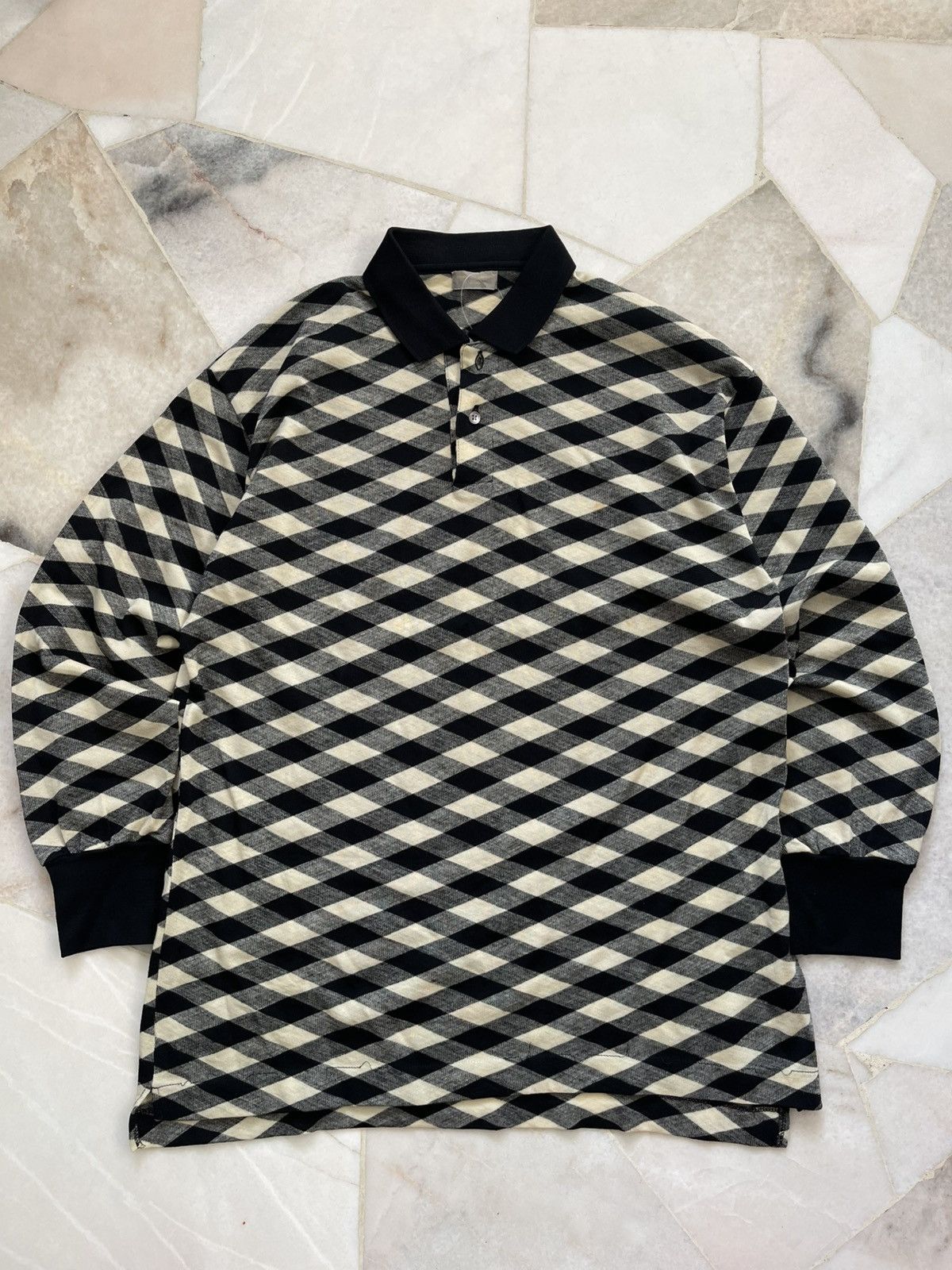 Comme des Garcons Homme Plus 90s Comme Des Garcons Homme Wool Polo Long Sleeve #99 Size US L / EU 52-54 / 3 - 7 Thumbnail