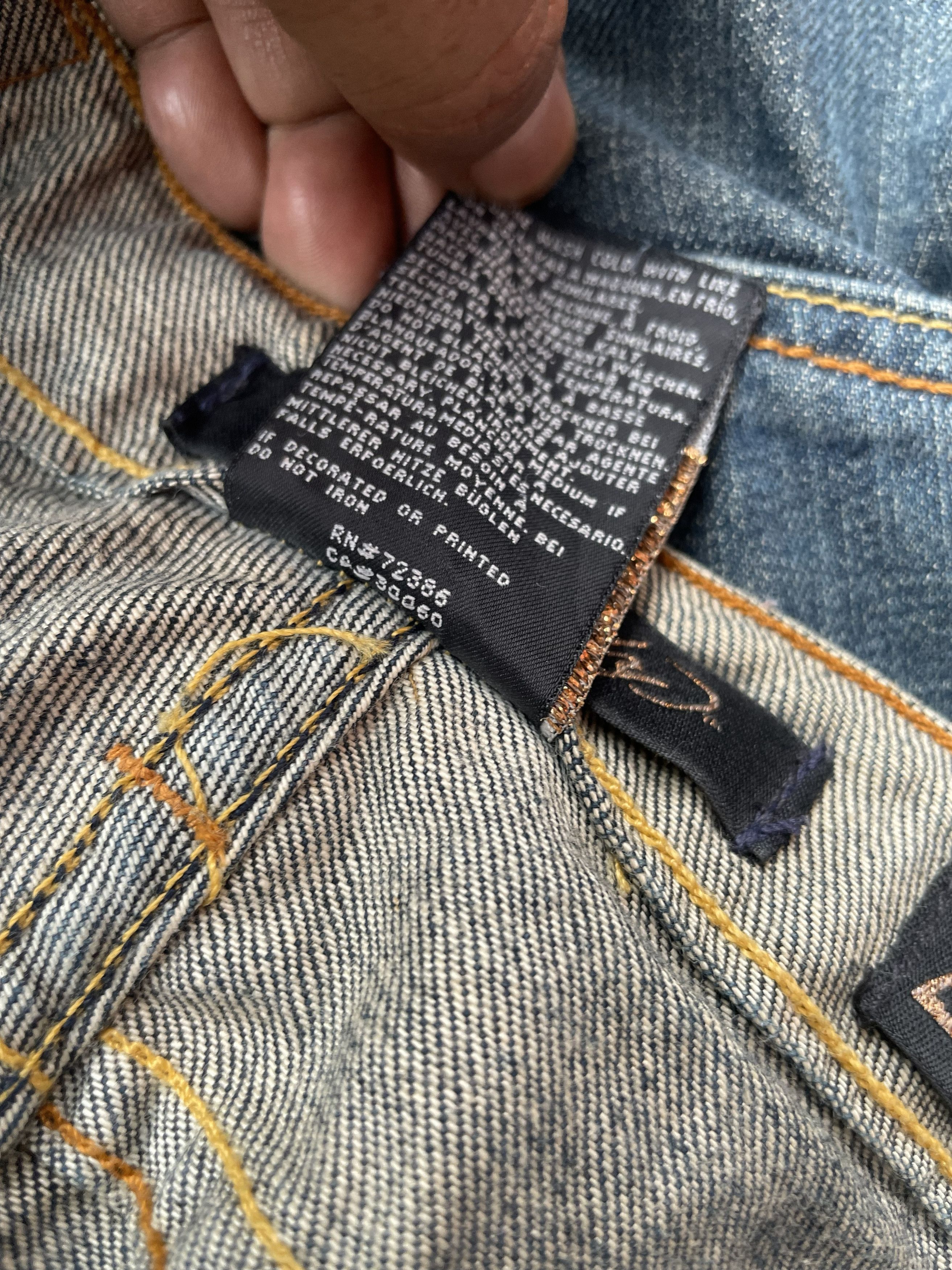 Ed Hardy Ed Hardy by Christian Audiger Skull Emboiderey Denim Size 30" / US 8 / IT 44 - 10 Thumbnail