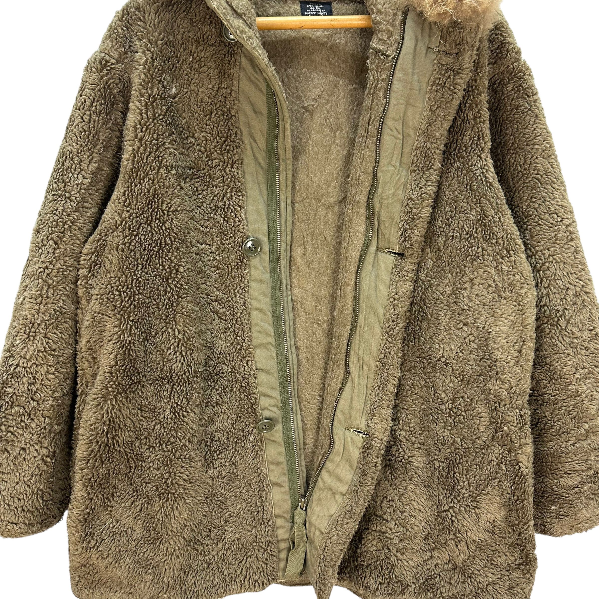 Pineapple Connection PINEAPPLE ARMY'S TYPE D-2 AIR FORCE US ARMY FLEECE #8820-029 Size US L / EU 52-54 / 3 - 7 Thumbnail