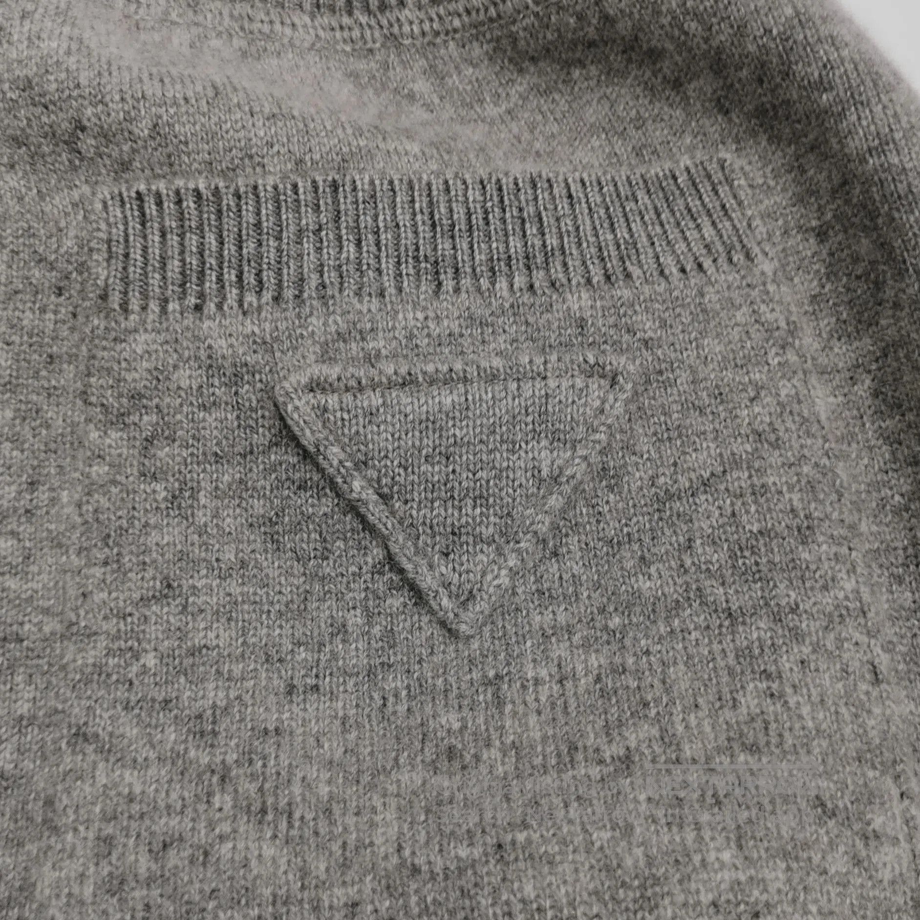 Prada Cashmere Blend Gray Long Pants .