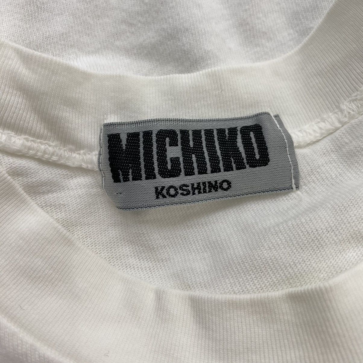 Michiko Koshino London × Vintage Vintage MICHIKO LONDON KOSHINO Brand Print White Short Size US M / EU 48-50 / 2 - 4 Thumbnail
