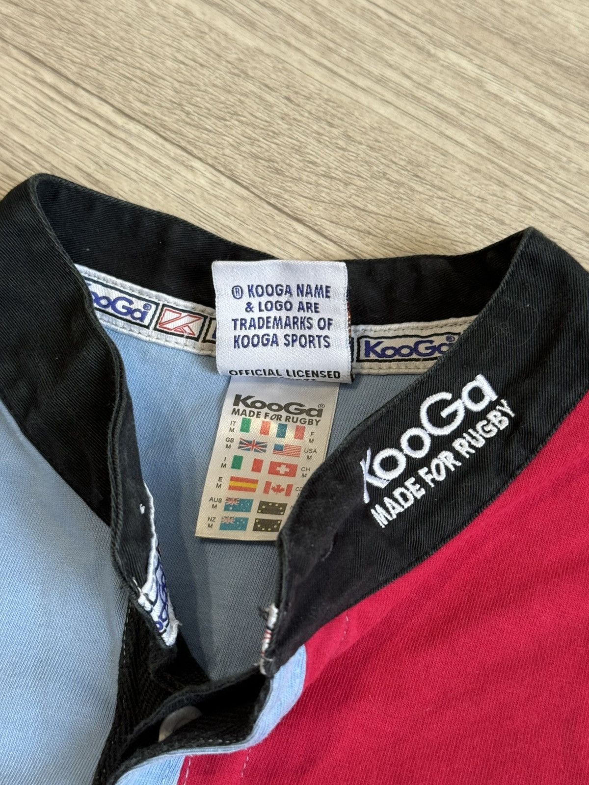 Canterbury of New Zealand 🔷Vintage Rugby Shirt KooGa Harlequins🔷 Size US M / EU 48-50 / 2 - 5 Thumbnail