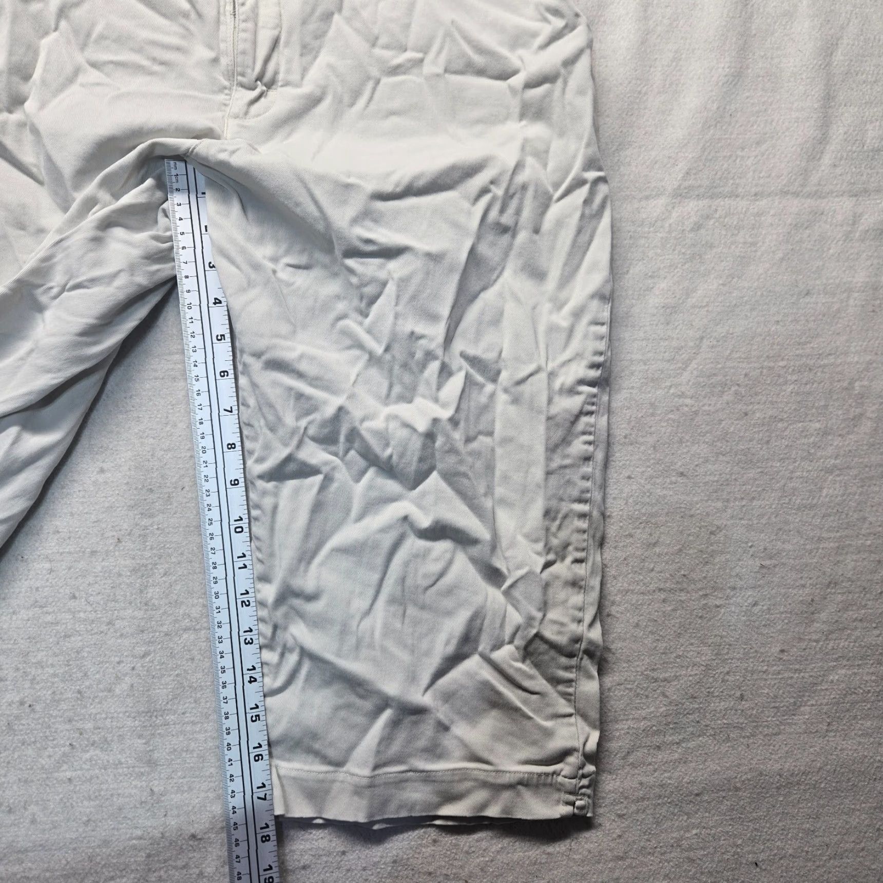 Lee LEE Chino Pants Woman 16 Beige Straight Leg Khaki Cotton-Blend Spandex 26.5in Inseam Regular Size 16M Modern Fit Pockets Size 38" / US 16 / IT 52 - 7 Thumbnail