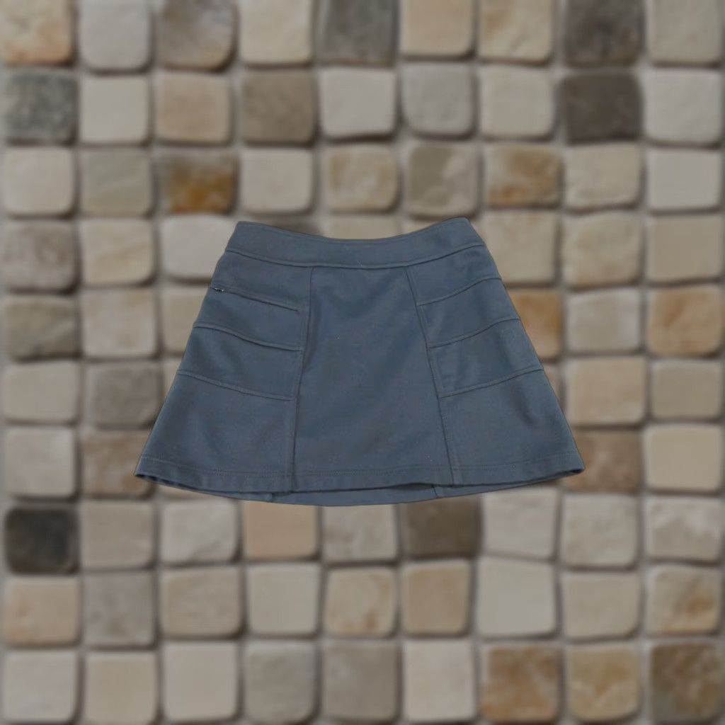 Athleta VINTAGE Athleta Blizzard Skirt Womens Small Gray Fleece Lined A Line Mini Size 28" / US 6 / IT 42 - 1 Thumbnail