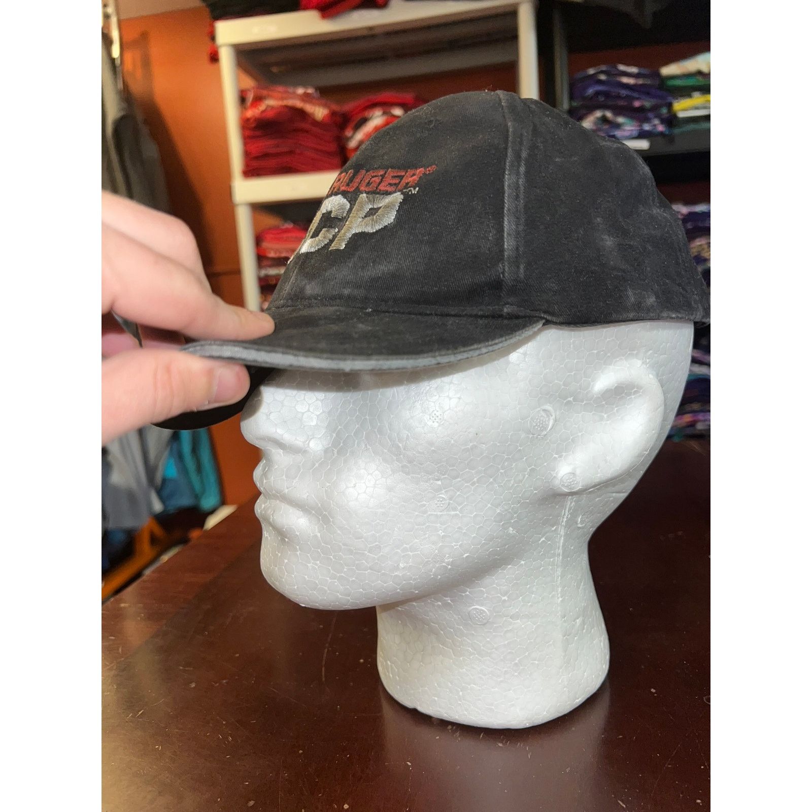 Vintage Ruger Hat The Ruger LCP Promo Black Gray Faded Cap Headwear Size ONE SIZE - 3 Thumbnail