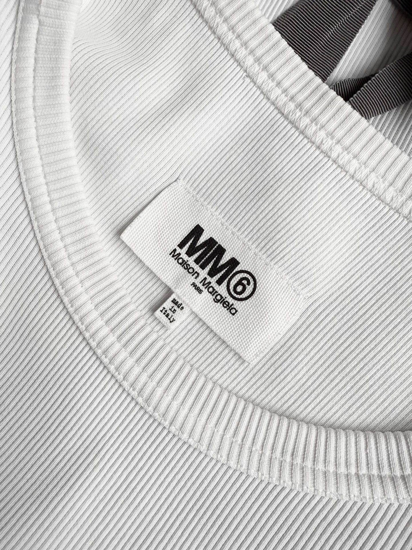 MM6 MM6 S/S21 Deconstructed Sweatshirt White & Gray S Size S / US 4 / IT 40 - 4 Thumbnail