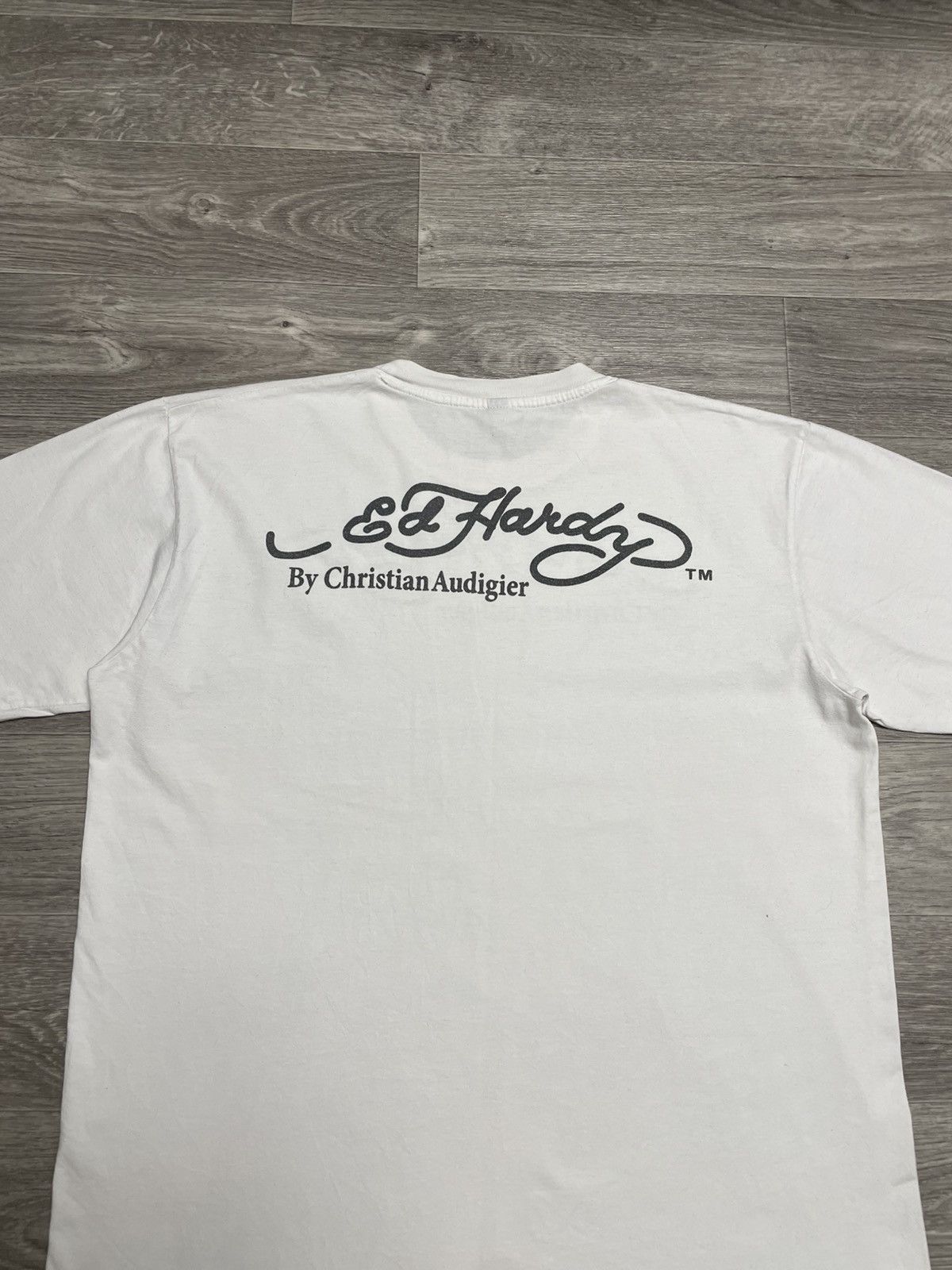 Ed Hardy Vintage Ed Hardy By Christian Audigier White T-Shirt Y2K Size US XXL / EU 58 / 5 - 10 Thumbnail