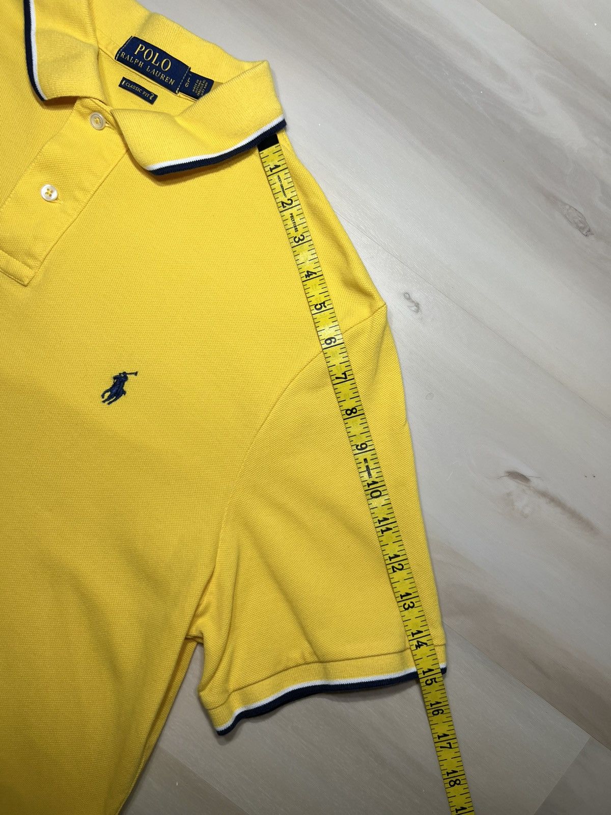 Polo Ralph Lauren Polo Ralph Lauren Men Yellow Tip Classic Fit Polo Michigan Size US L / EU 52-54 / 3 - 5 Thumbnail