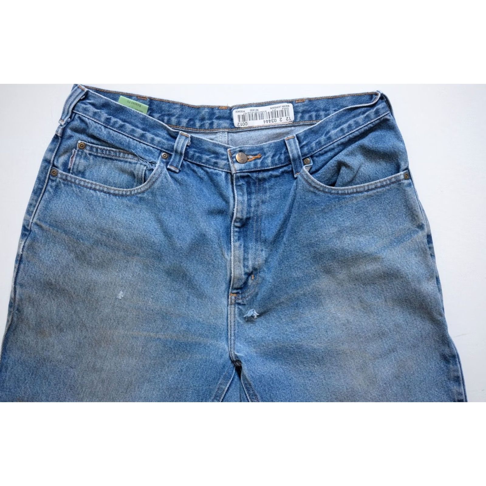 Carhartt VINTAGE Carhartt Jeans 34x30 Denim 100% Cotton Blue Distressed Retro Workwear Size US 34 / EU 50 - 5 Thumbnail