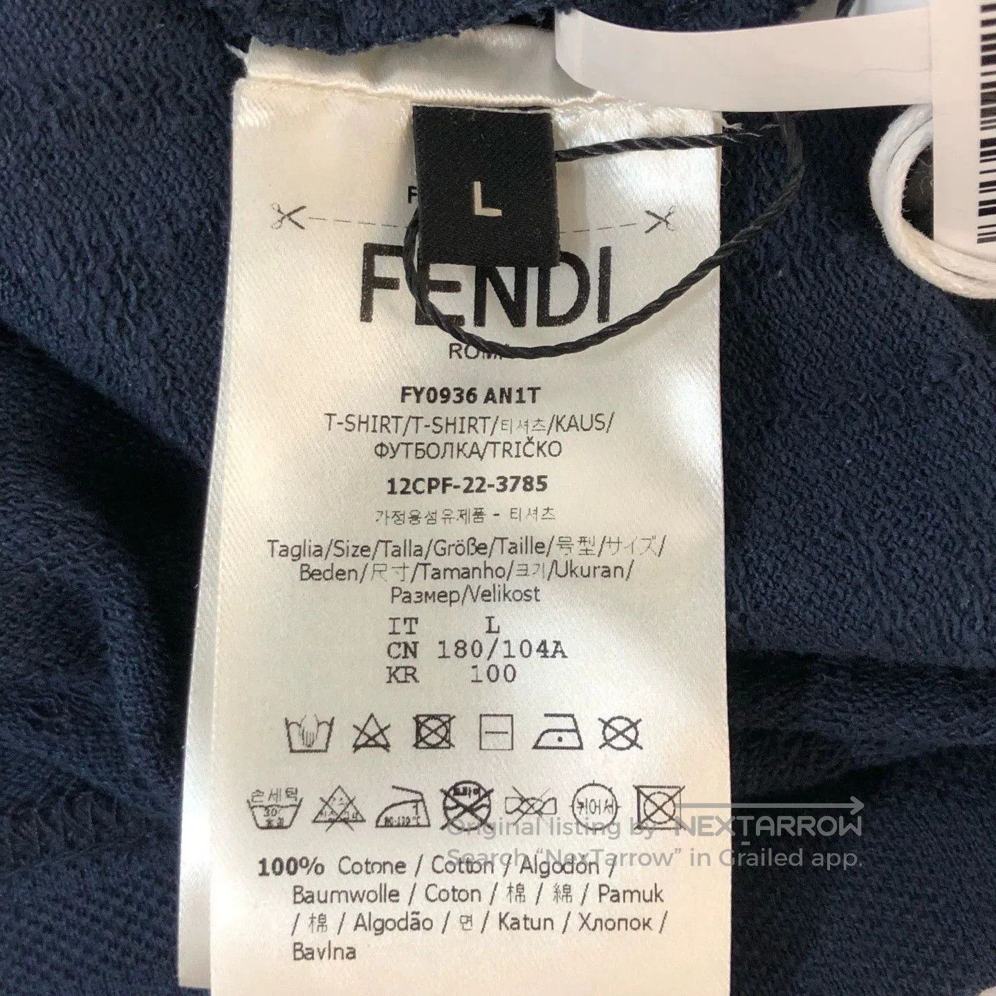 Fendi fendi ff logo short sleeve shirt new. Size US L / EU 52-54 / 3 - 4 Thumbnail