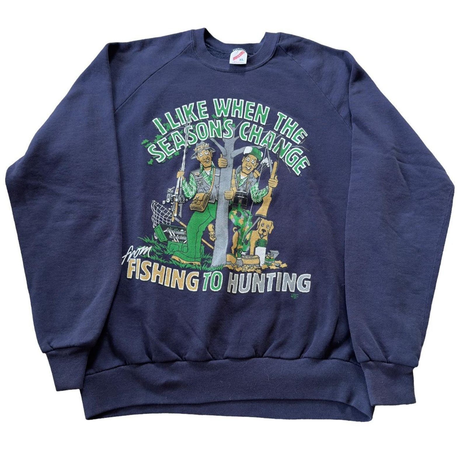 Jerzees 90's Vintage Funny Crewneck Size US XL / EU 56 / 4 - 1 Thumbnail