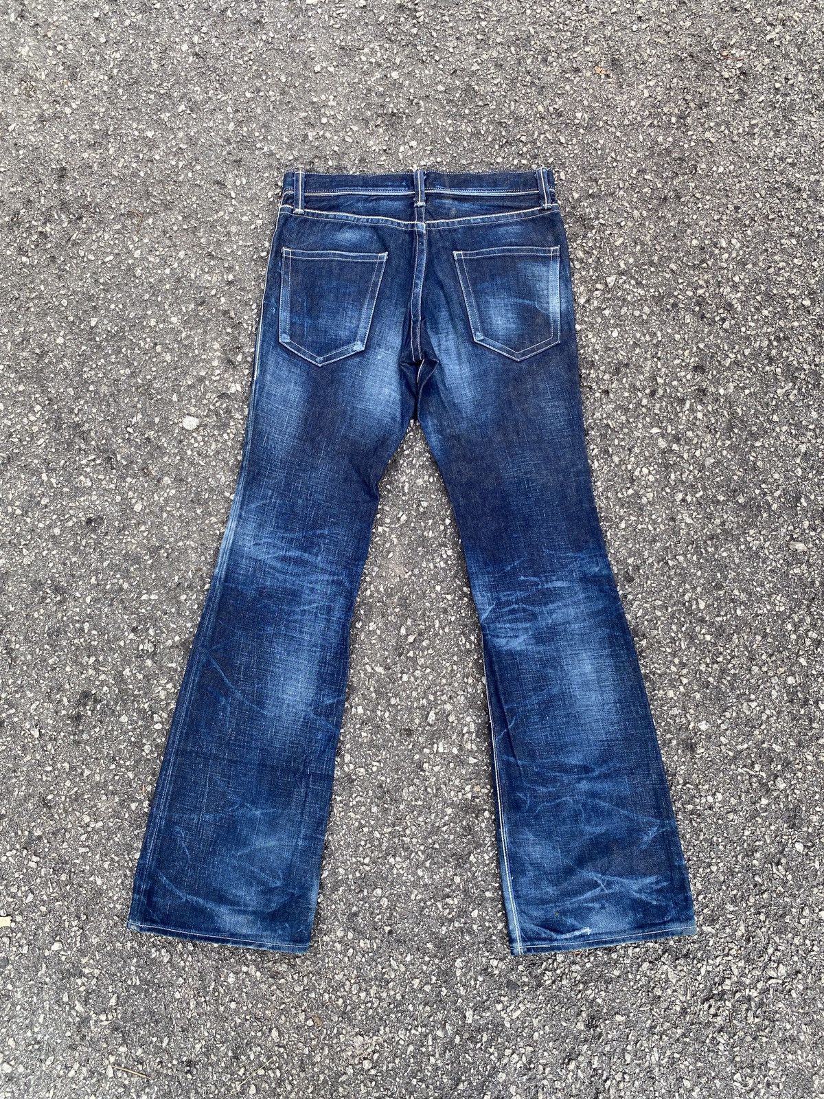 If Six Was Nine × Japanese Brand × Tornado Mart Delay By Ufin & Sons Blue Washed Flare Denim Size US 32 / EU 48 - 2 Thumbnail
