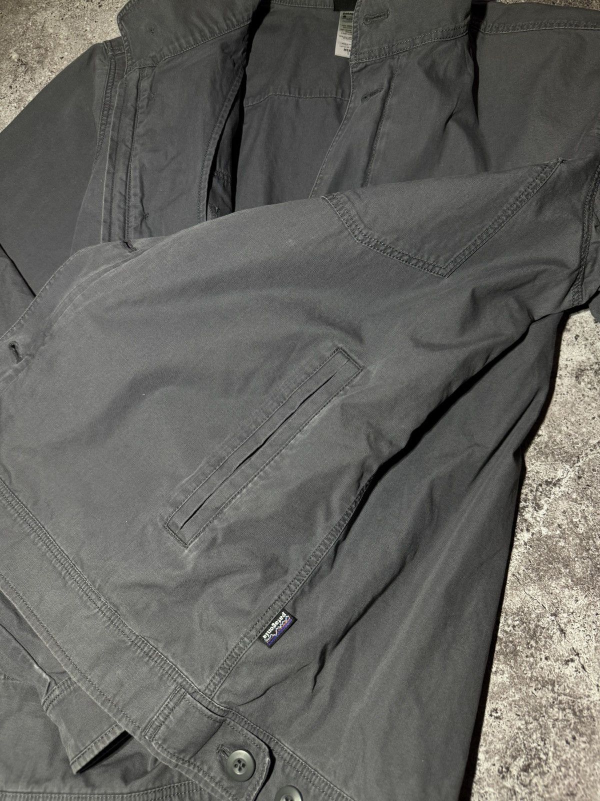 Patagonia × Vintage Patagonia Vintage Outdoor Overshot Grey Military Jacket Size US L / EU 52-54 / 3 - 10 Thumbnail