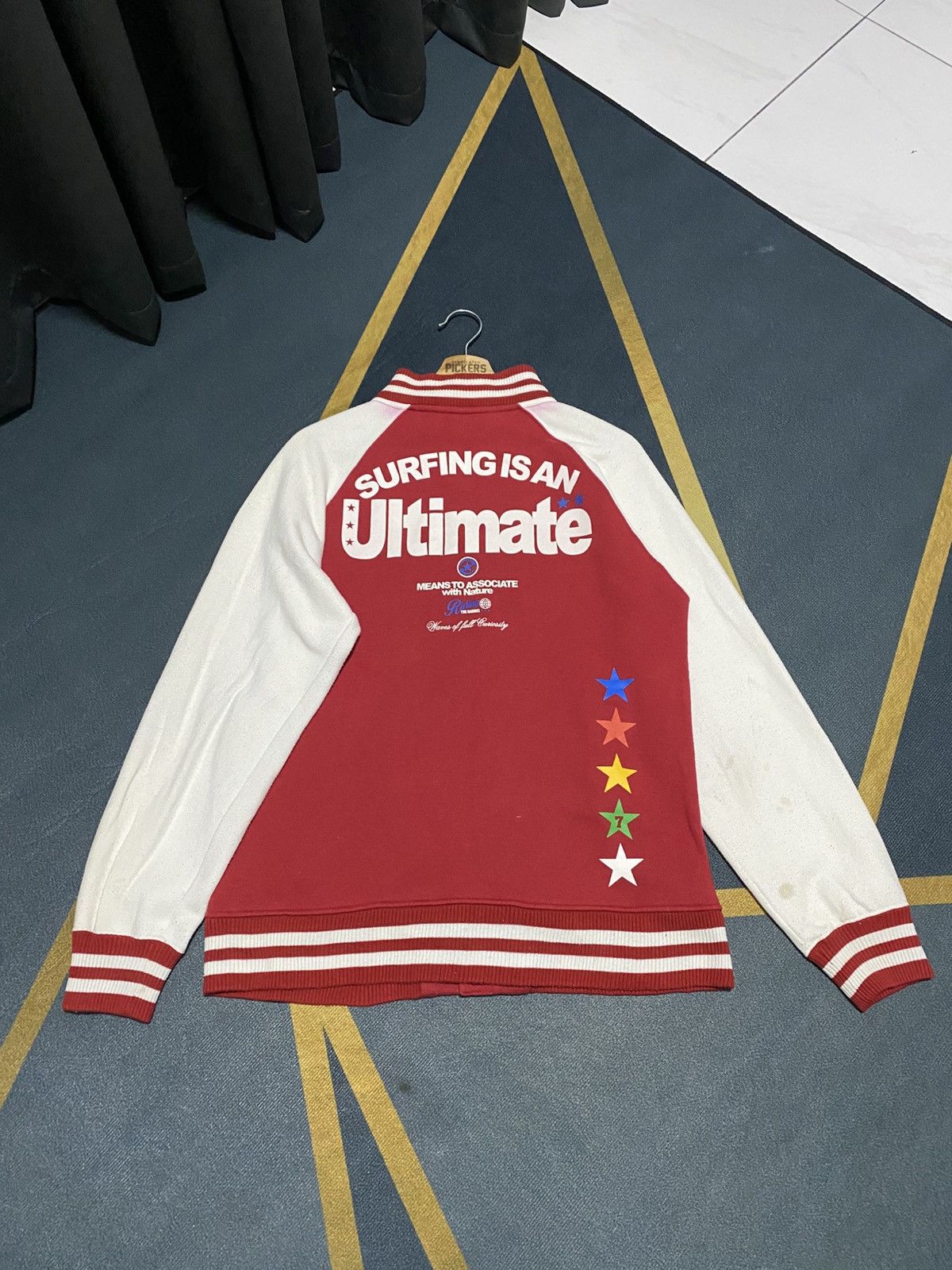 Other Varsity Jacket Red colour Ben Aipa Surfboard Large Size US L / EU 52-54 / 3 - 2 Thumbnail