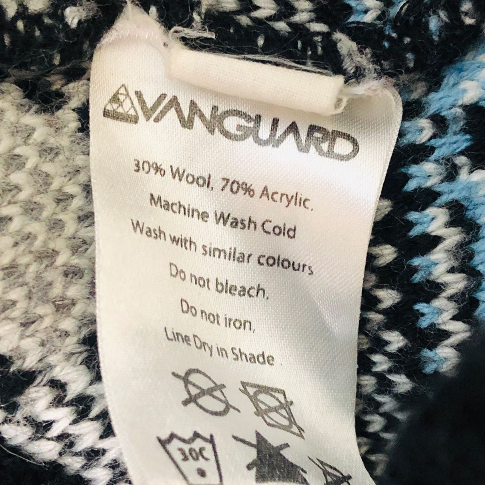 The Unbranded Brand Vanguard Sweater Gray Aztec Wool Blend Ribbed Australia S Size US S / EU 44-46 / 1 - 8 Thumbnail