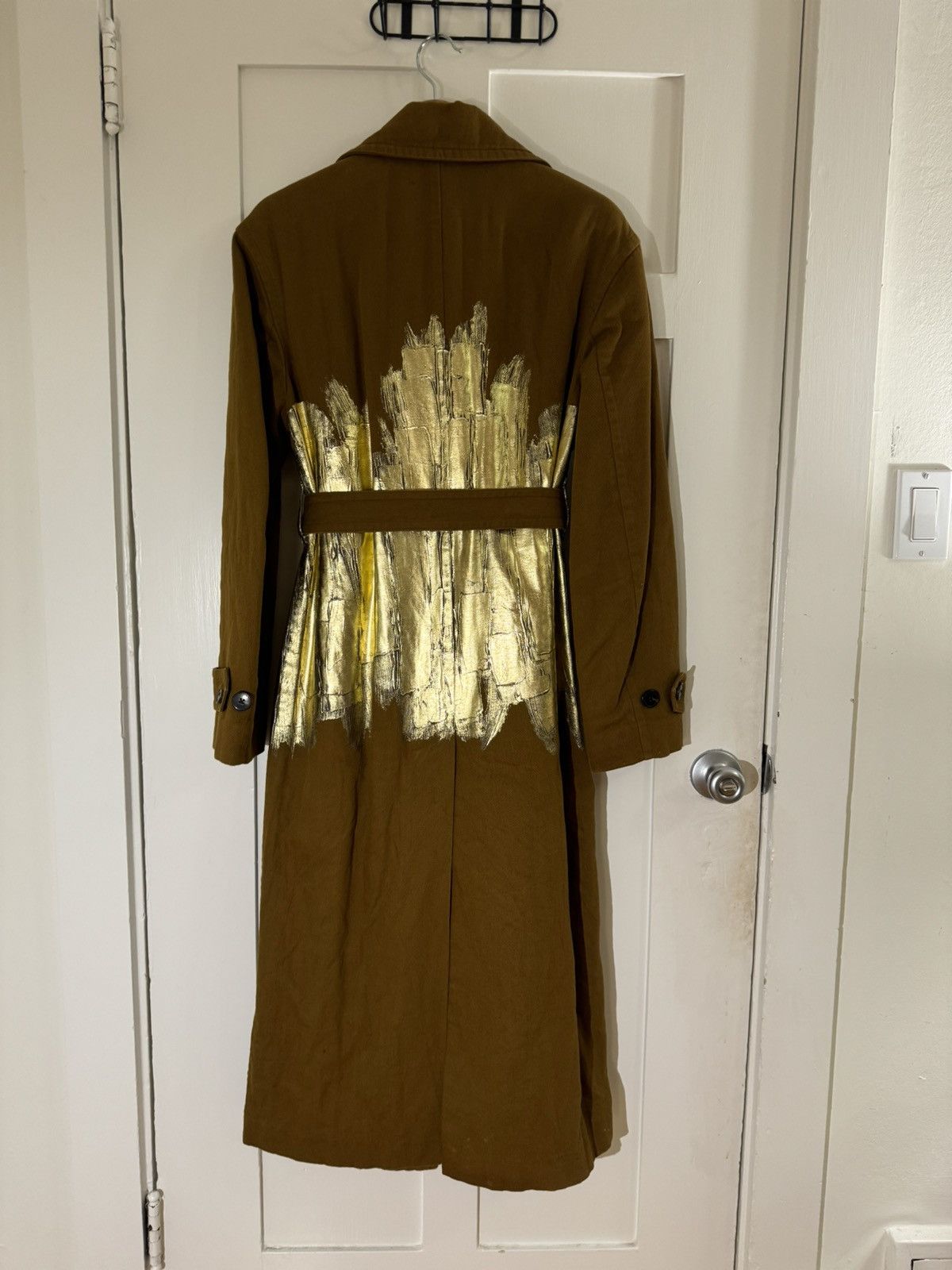 Dries Van Noten Dries Van Noten FW23 Ronas Hand Painted Foul Trench Coat Size M / US 6-8 / IT 42-44 - 2 Thumbnail