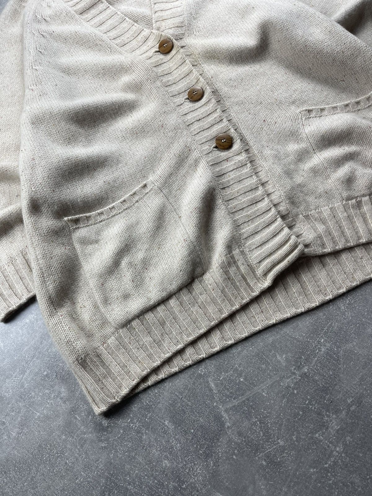 Iris von Arnim Iris von Arnim Cashmere Knit Cardigan Beige Button Longline Size M / US 6-8 / IT 42-44 - 3 Thumbnail