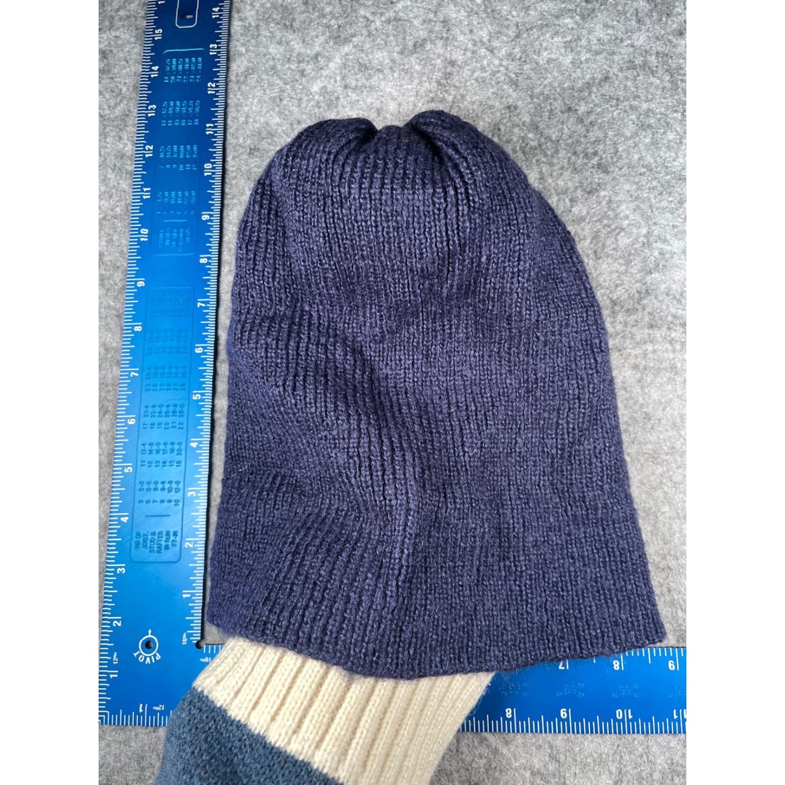 Vintage Wooden Ships Toque Knit Wool Acrylic Blend Beanie Adult One Size Blue Winter Ski Outdoor Mens Womens Unisex Beanie Size ONE SIZE - 6 Thumbnail