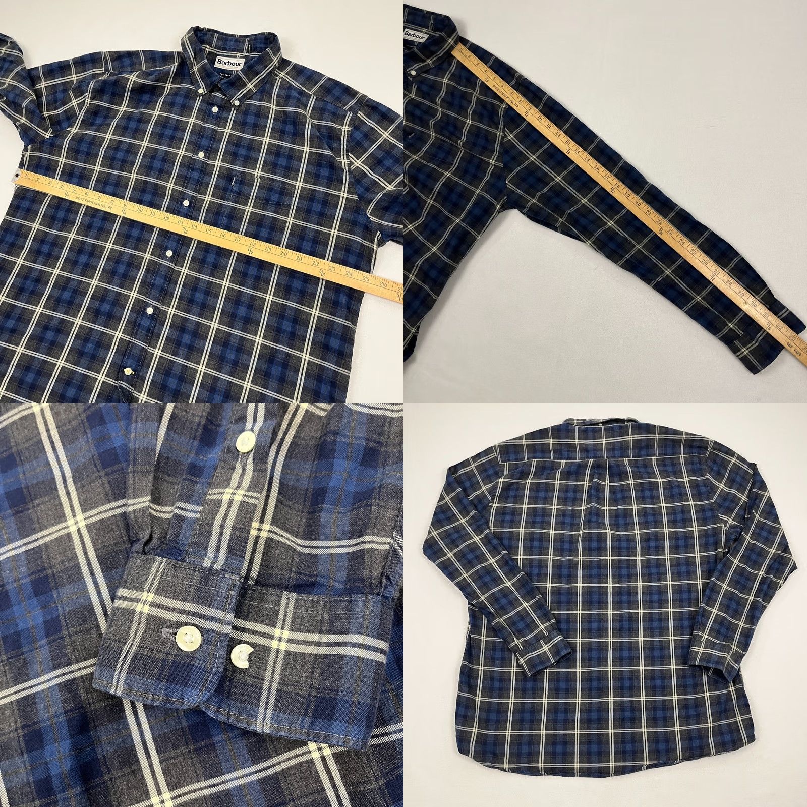 Barbour Barbour Endsleigh Shirt Mens XL Blue Highland Check Button-Down Flannel Casual Vintage: No Size US XL / EU 56 / 4 - 8 Thumbnail