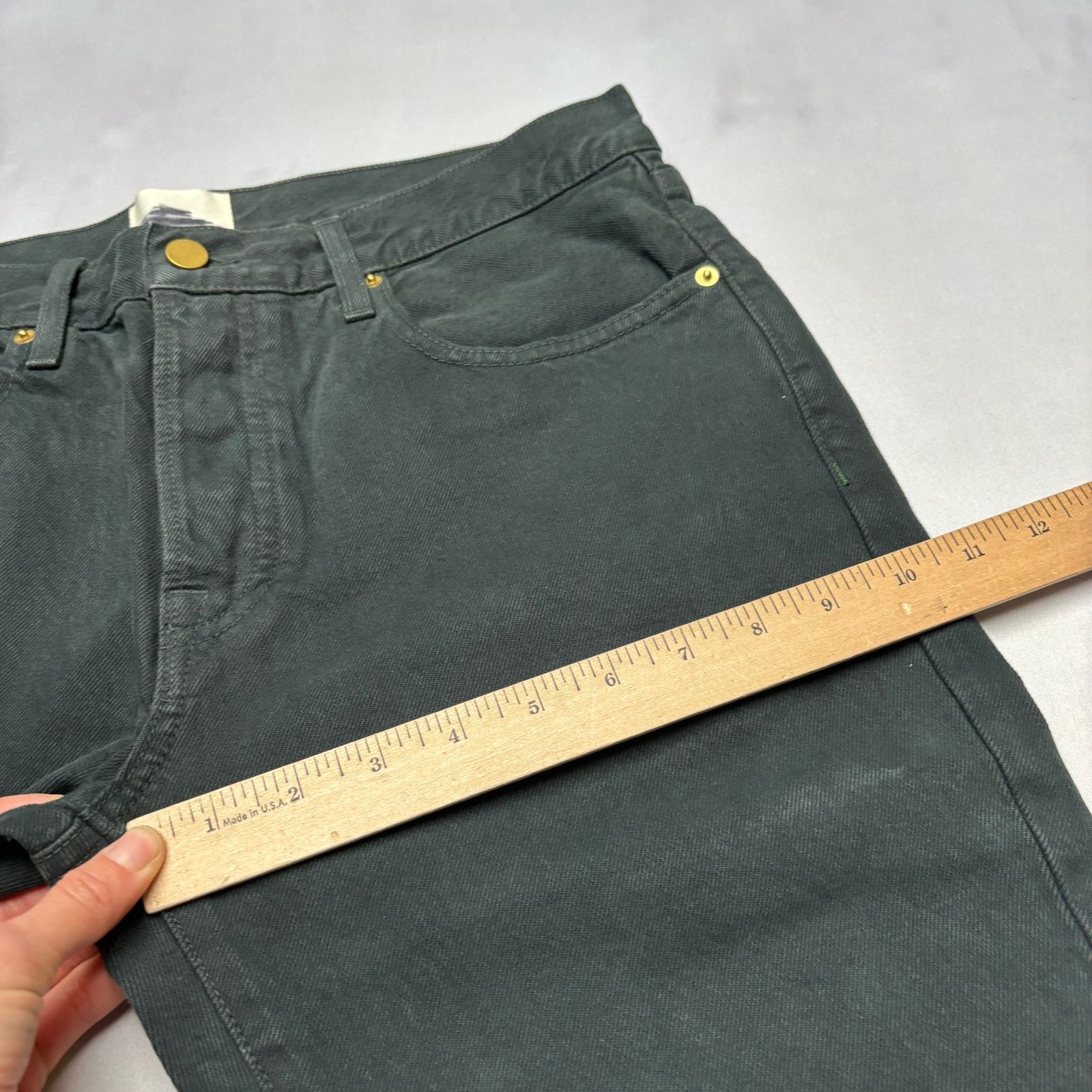 Sid Mashburn $195 Sid Mashburn Straight Leg Jeans Men's 32x30 Black Denim Size US 32 / EU 48 - 7 Thumbnail