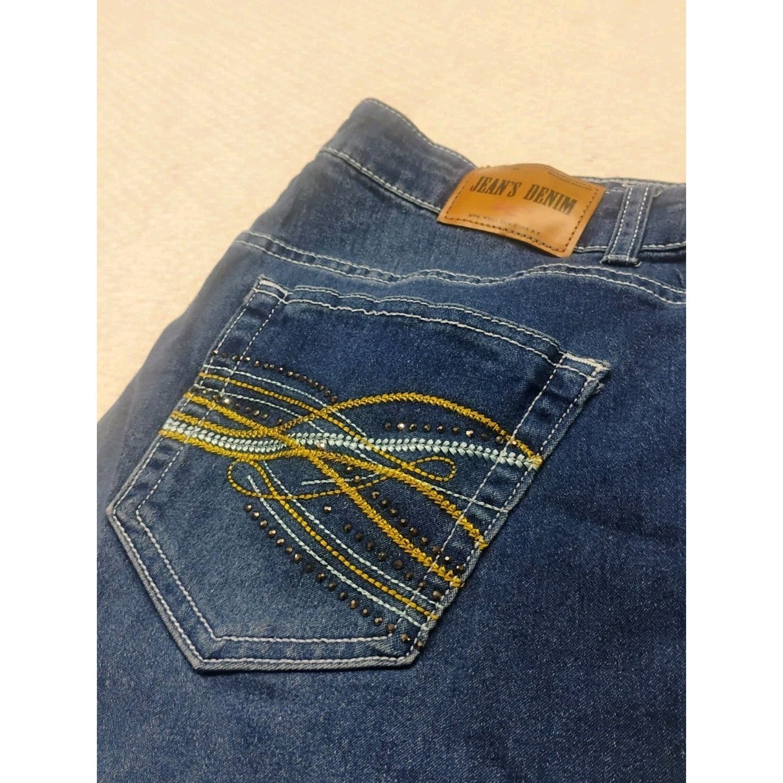 Other Jean’s Denim Women's 14W Bootcut Jeans Dark Wash Embroidered Size 28" / US 6 / IT 42 - 1 Thumbnail